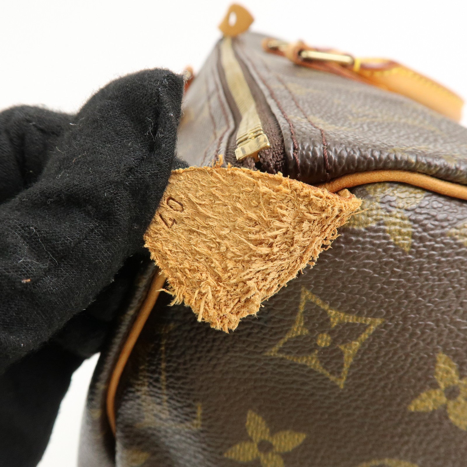Louis Vuitton Monogram Speedy 40 Hand Bag Boston Bag M41522 Used
