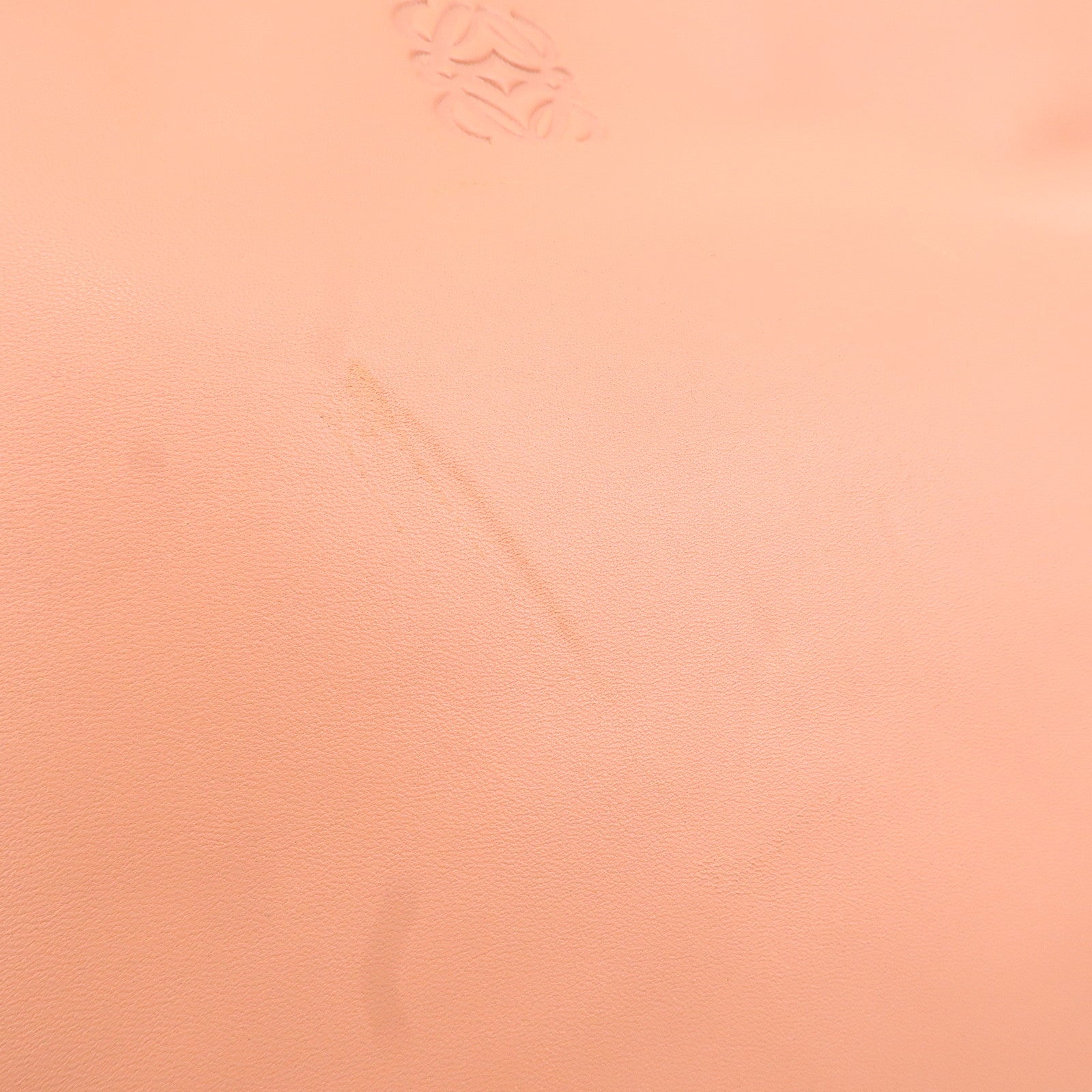 LOEWE Anagram Leather Tote Bag Hand Bag Pink Used