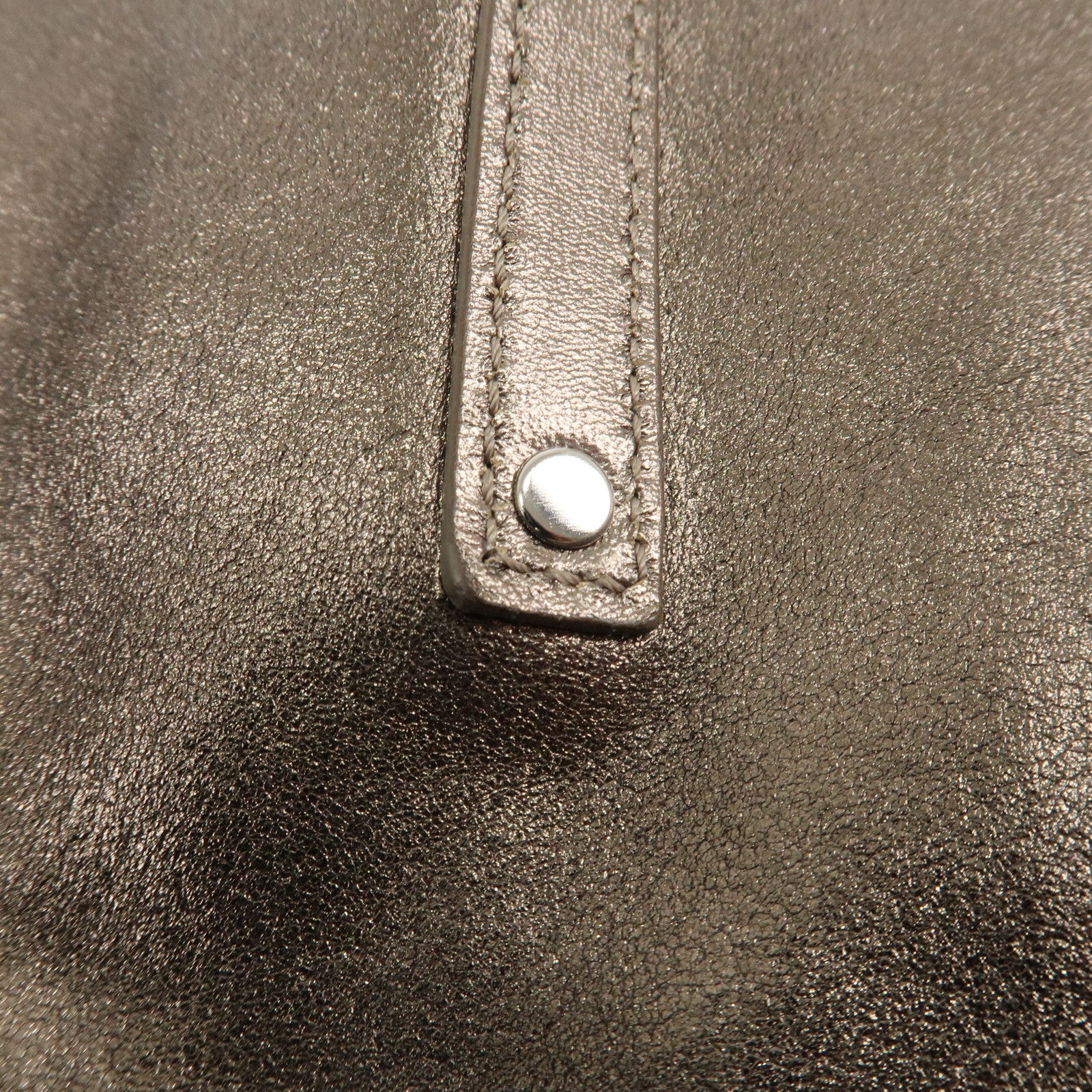 Tiffany&Co. Leather Reversible Tote Bag Gold Used