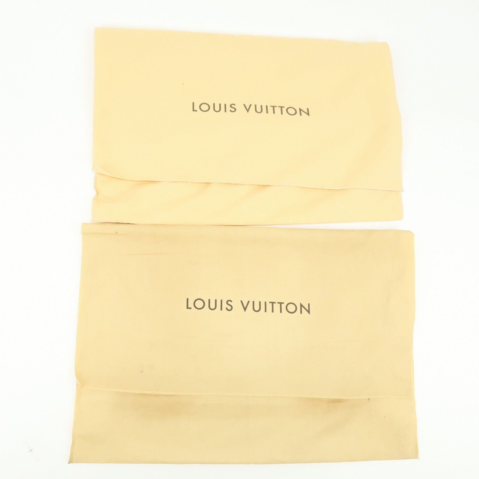 Loiuis Vuitton Set Of 10 Dust Bag Flap Style Beige Brown