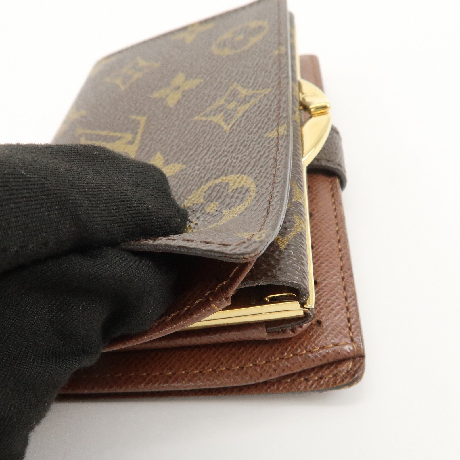 Louis Vuitton Monogram Portefeuille Viennois Wallet Brown M61674 Used