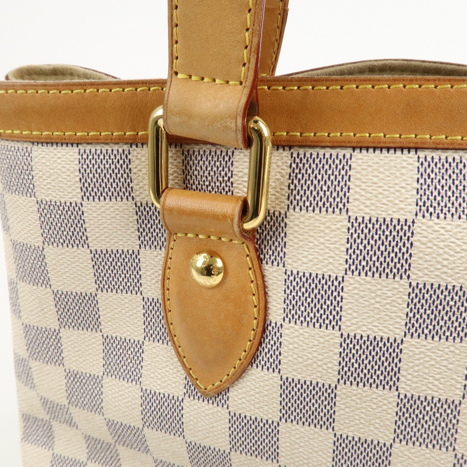 Louis Vuitton Damier Azur Hampstead PM Hand Bag Ivory N51207
