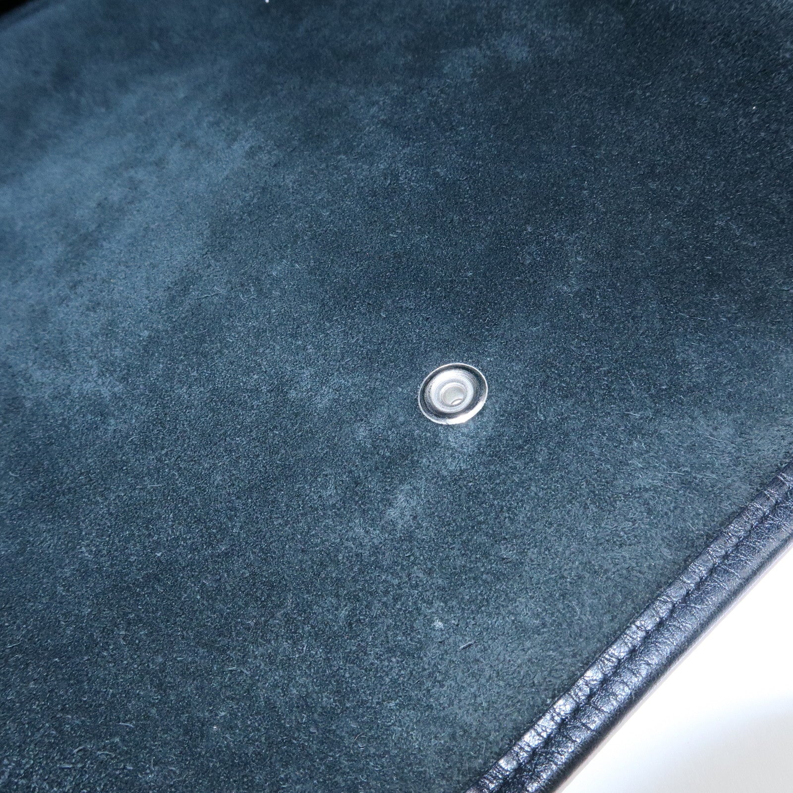 HERMES Evelyne Taurillon Leather Shoulder Bag □J Stamped Black