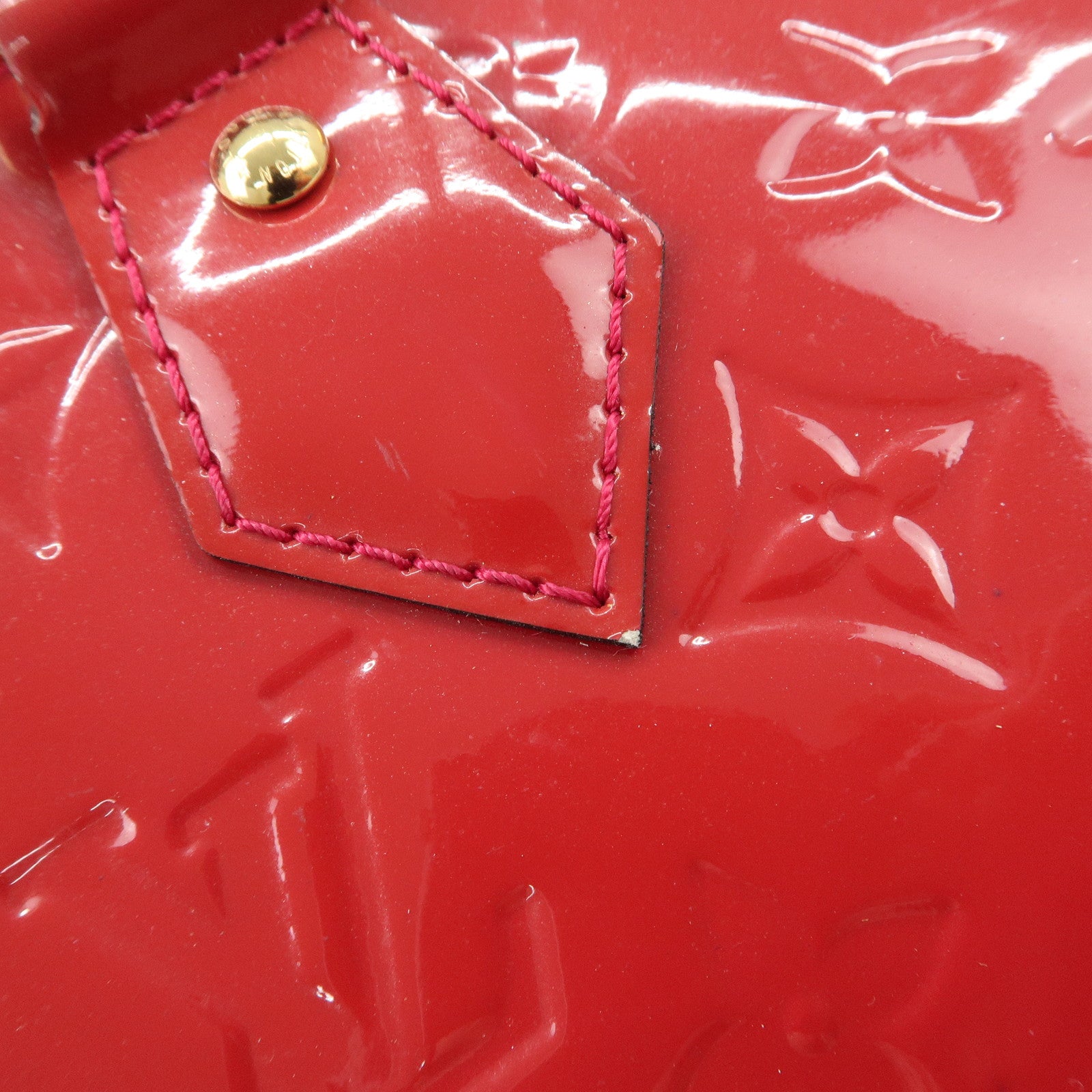 Louis Vuitton Monogram Vernis Alma PM Hand Bag Rose Indien M91770 Used