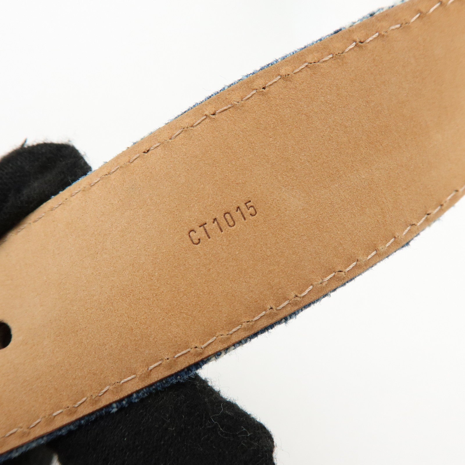 Louis Vuitton Monogram Denim Ceinture Belt 90/36 Blue M6921U