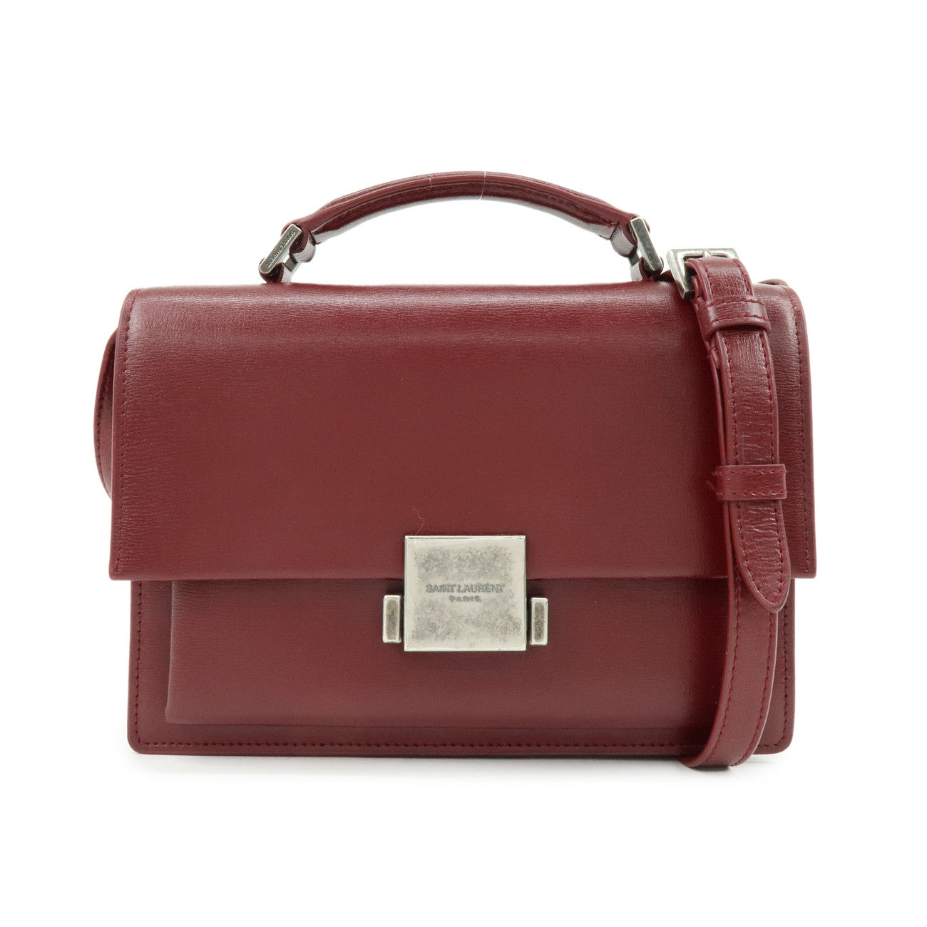 SAINT LAURENT PARIS Bellechasse Leather 2Way Bag Hand Bag 482051