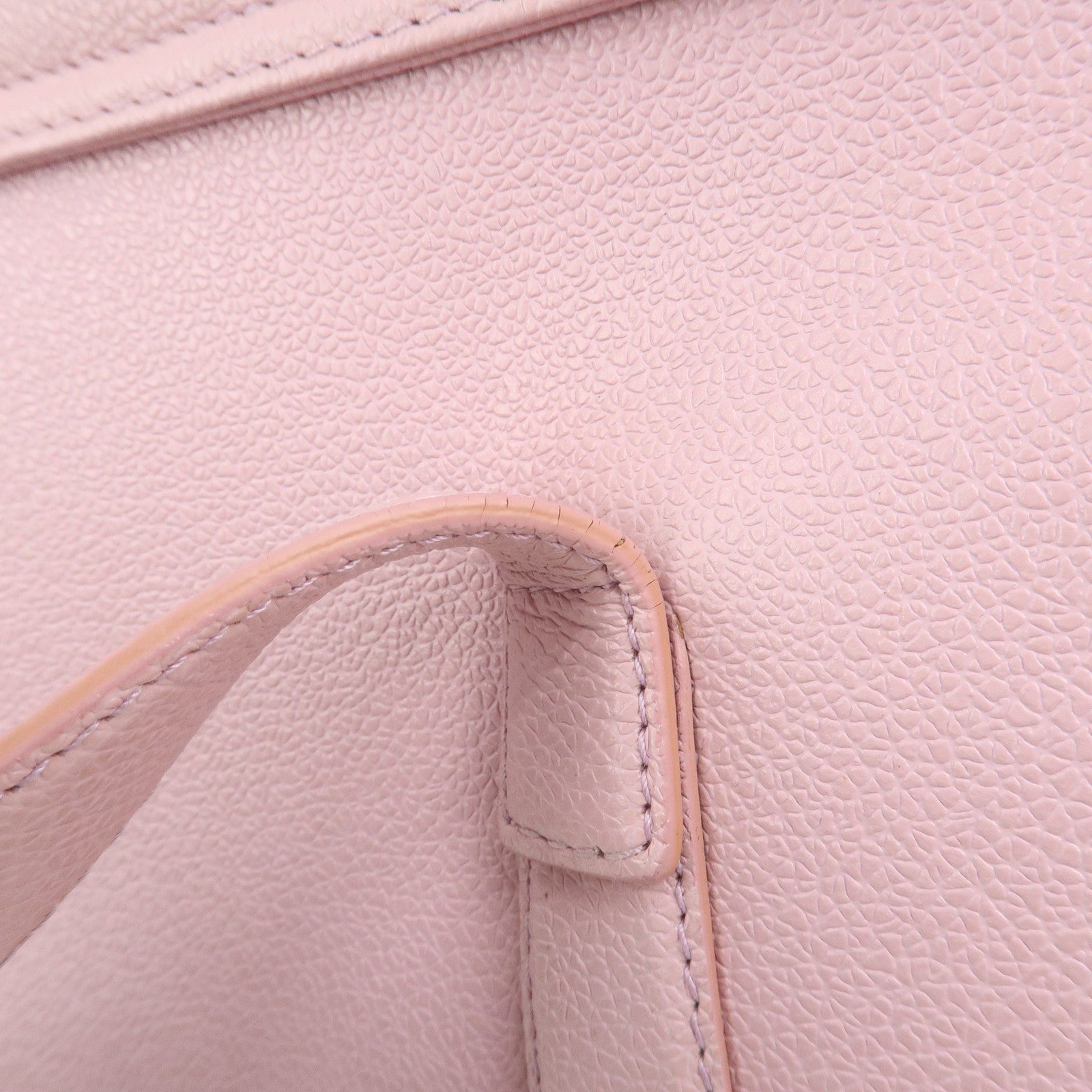 BVLGARI Logo Leather Shoulder Bag Hand Bag Pink