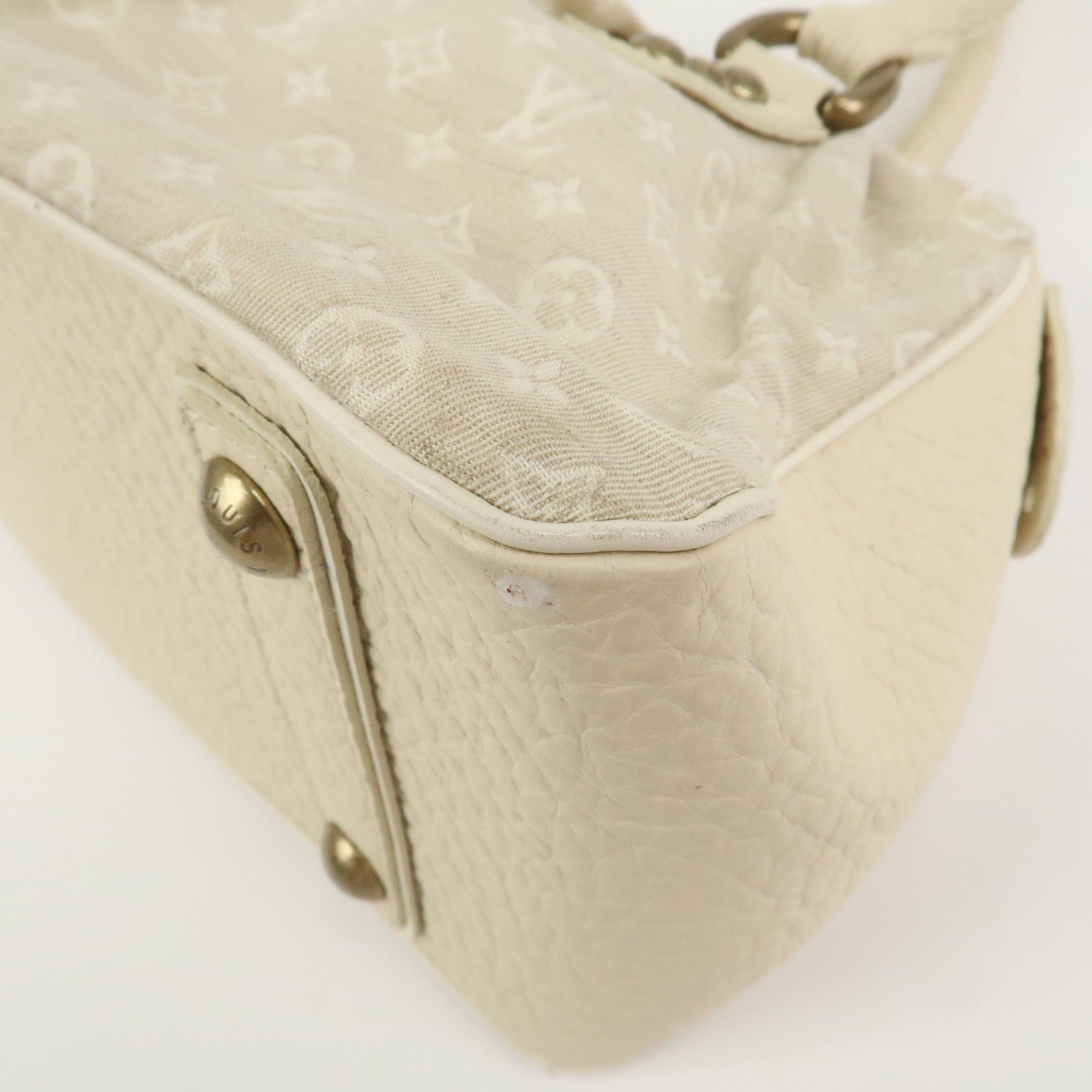 Louis Vuitton Monogram Mini Lin Trapeze PM Hand Bag Dune M40061