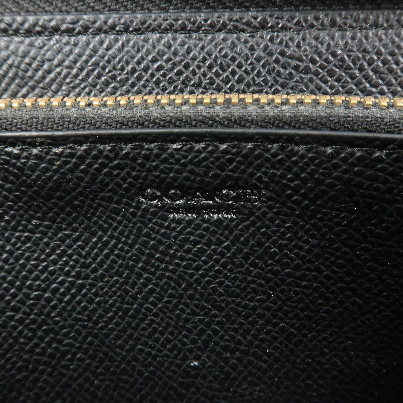 COACH Set of 3 Leather Canvas Long Wallets Black Multicolor