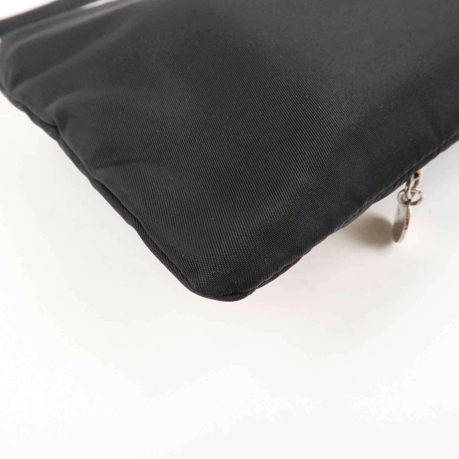 PRADA Evening Heart Nylon Saffiano Leather Shoulder Bag 1N1588