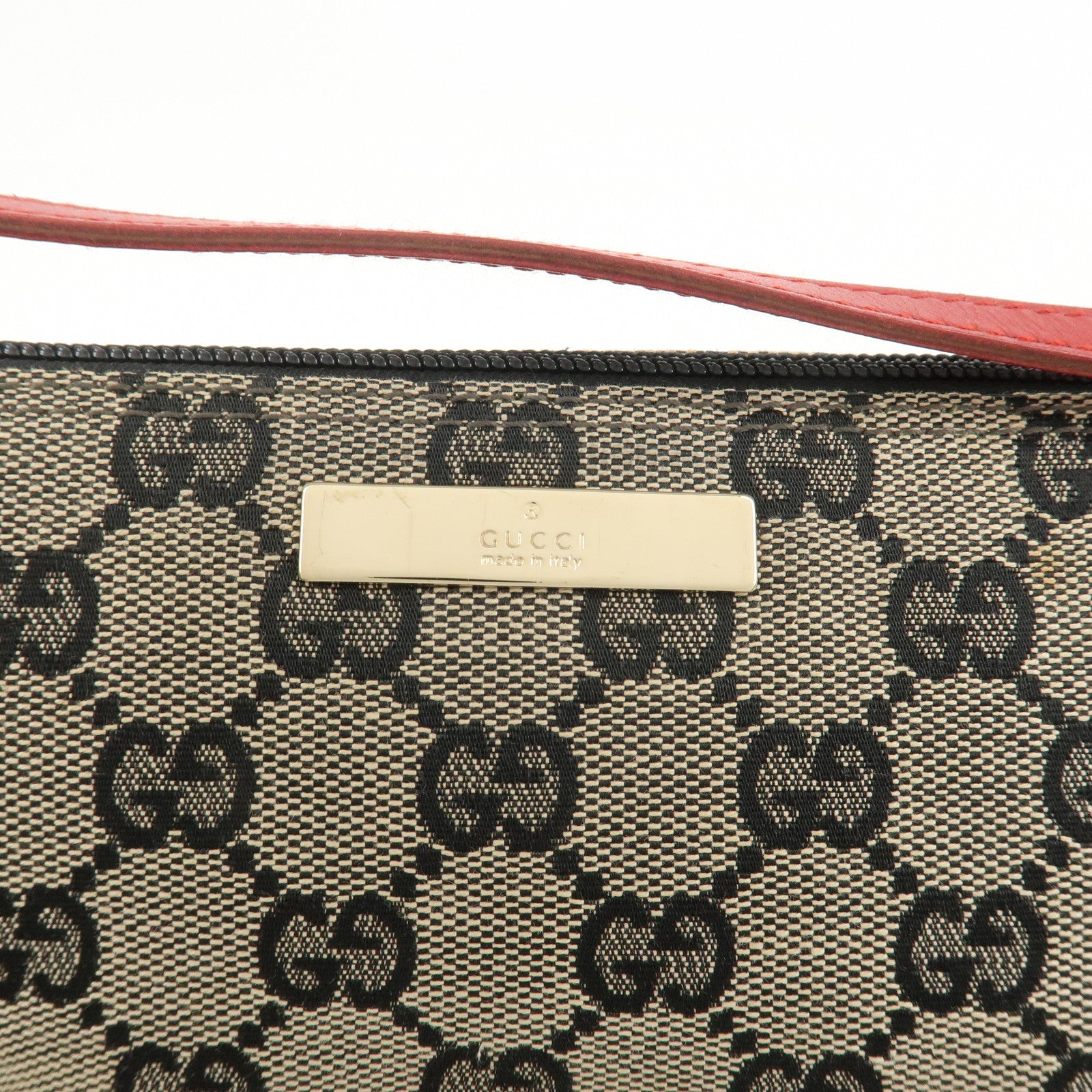 GUCCI Boat Bag GG Monogram Canvas Pouch Hand Bag 039.1103