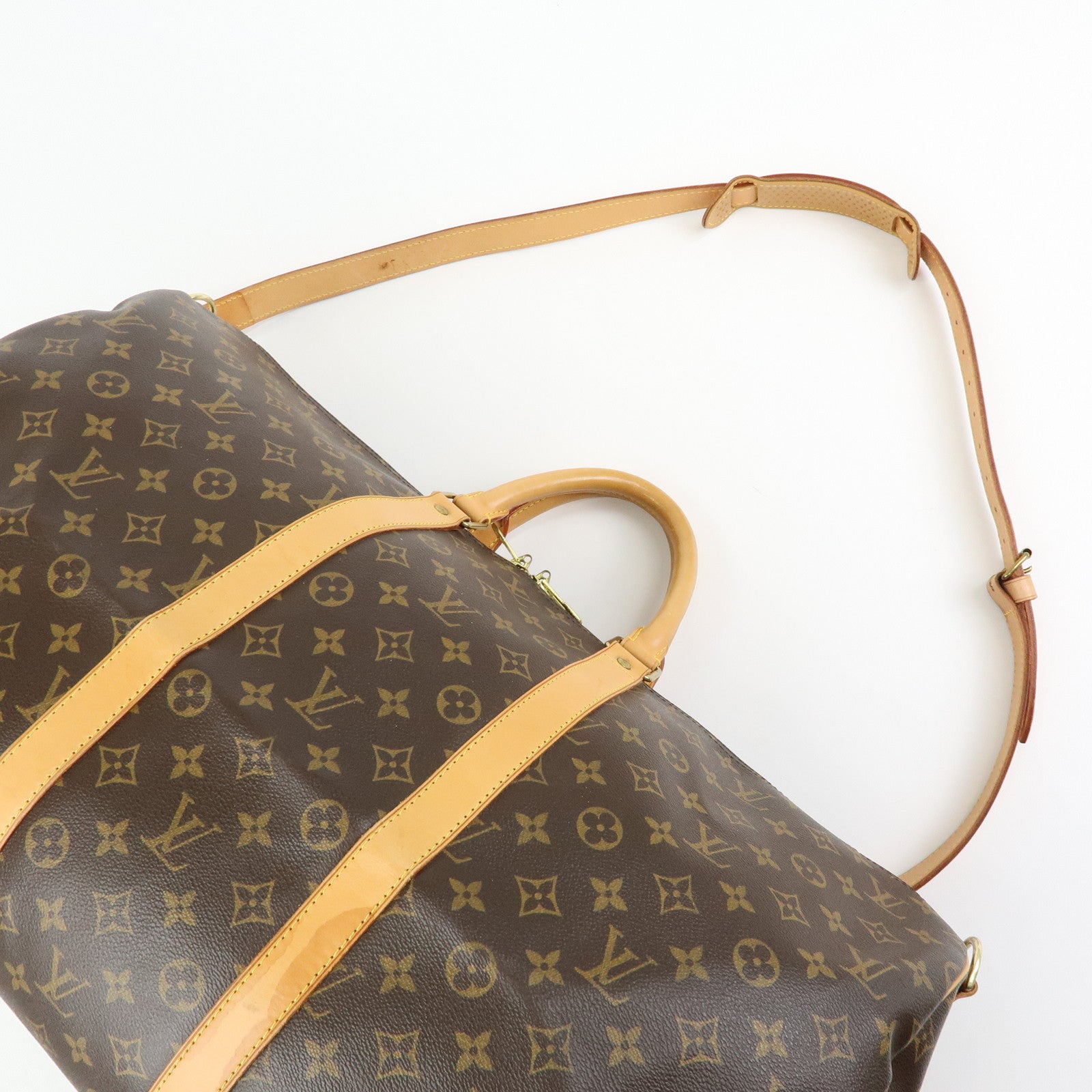 Louis Vuitton Monogram Keep All Bandouliere 55 Boston Bag M41414