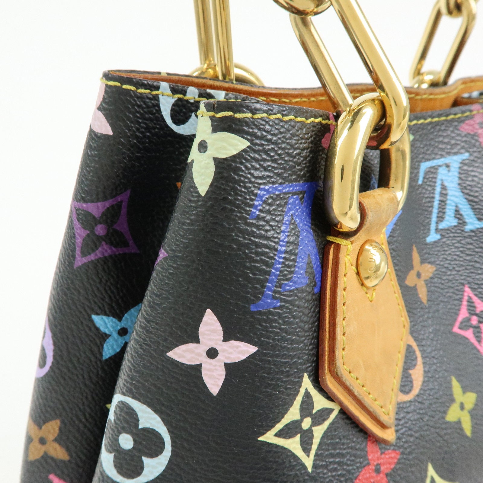 Louis Vuitton Monogram Multicolor Audra Hand Bag Noir Black M40048