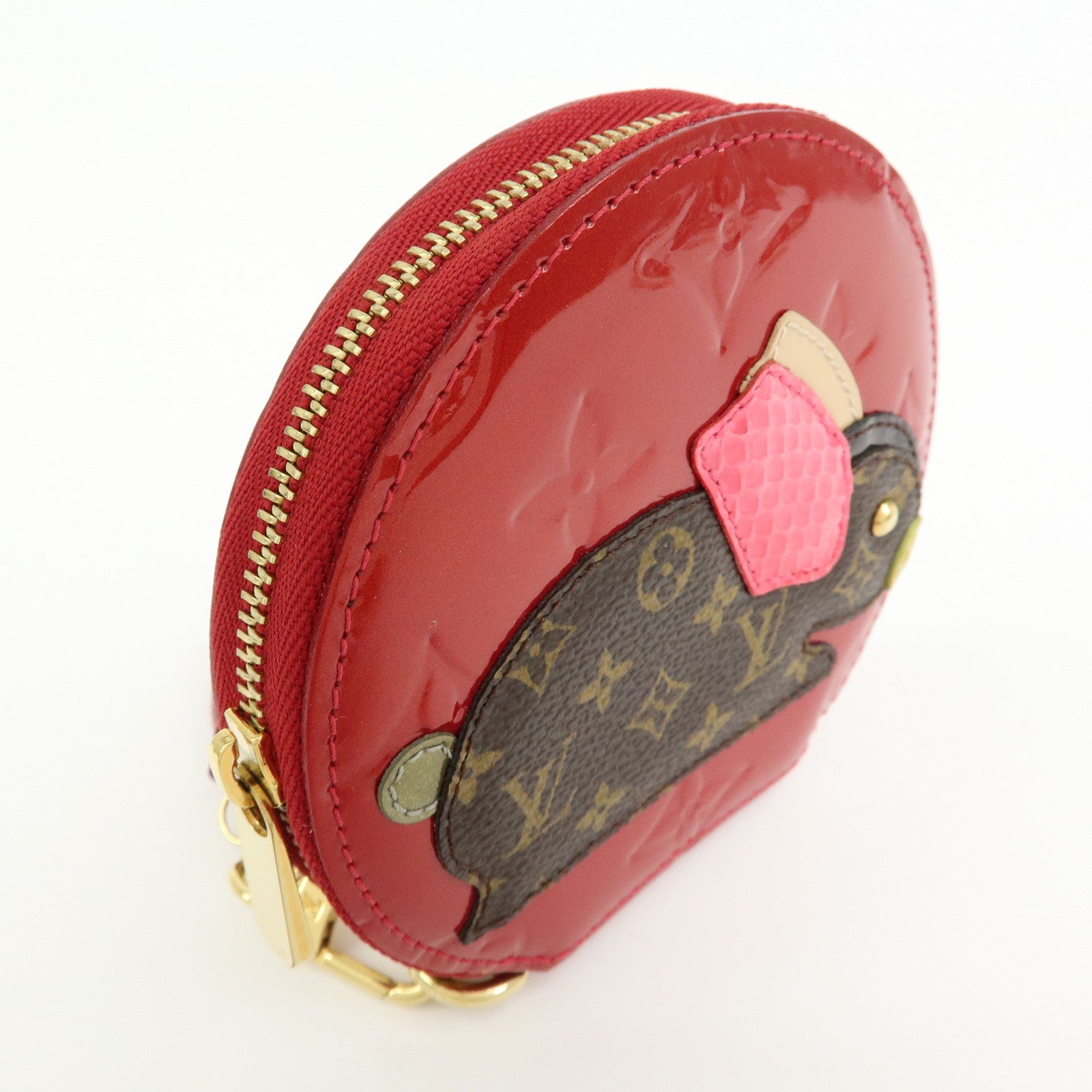 Louis Vuitton Monogram Vernis Leather Portemonnaie Lapin Coin Case