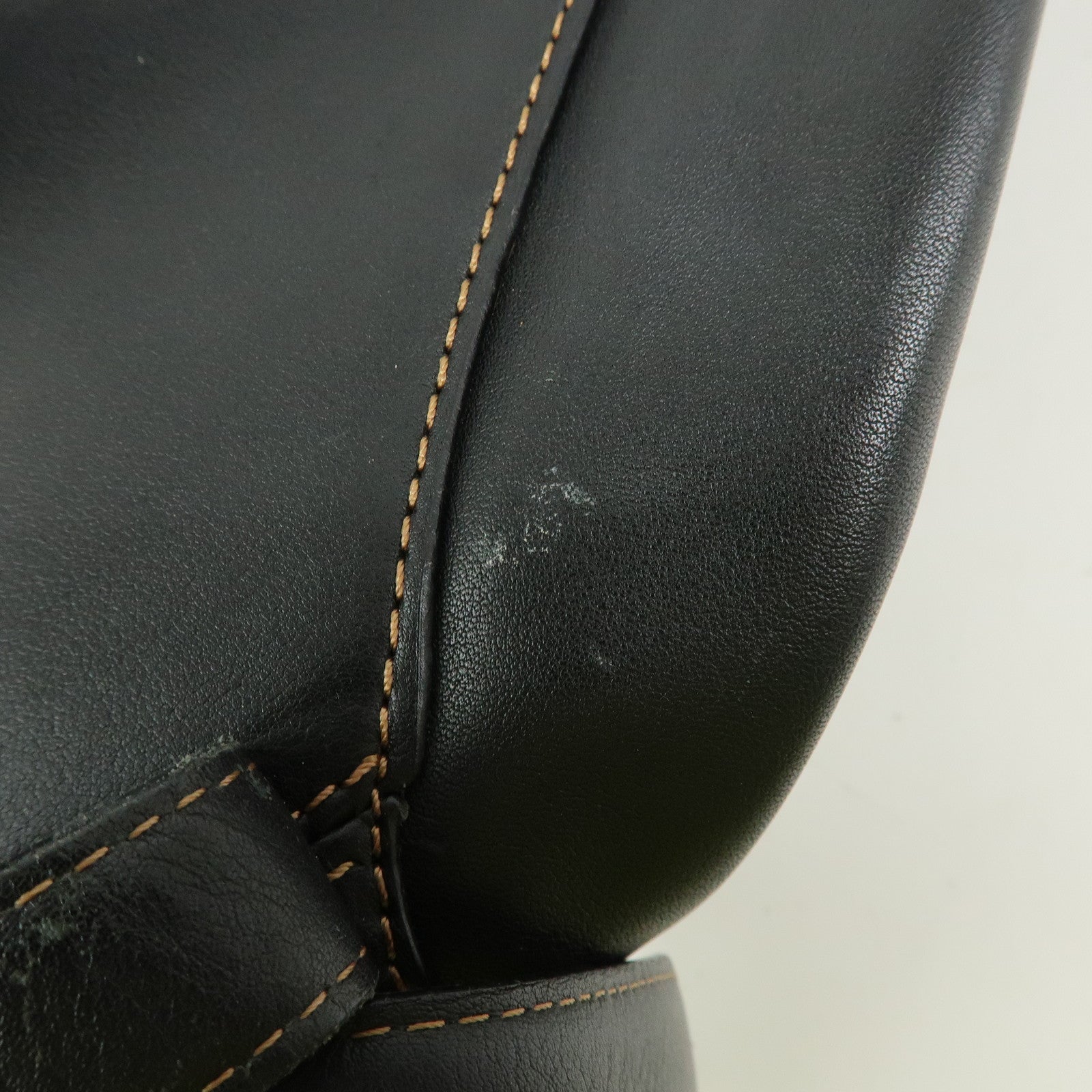 LOEWE Anton Calf Leather Backpack Rucksack Black