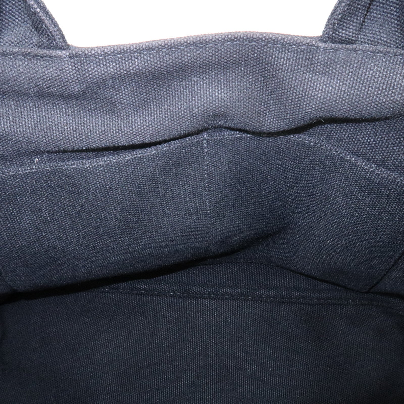 PRADA Triangle Logo Denim Canapa Bijoux 2Way Hand Bag Black B2642B