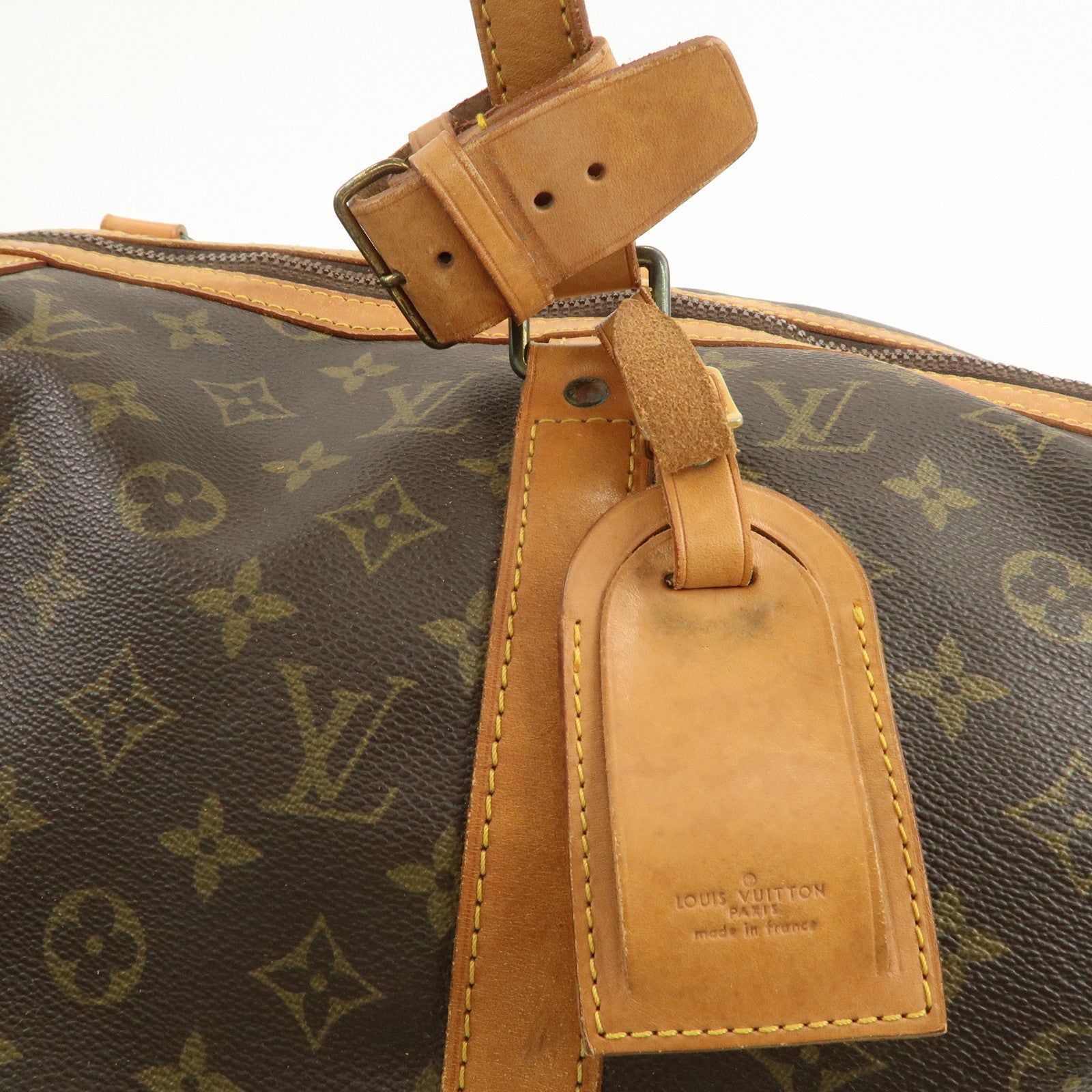 Louis Vuitton Monogram Sac Souple 45 Boston Bag Brown M41624