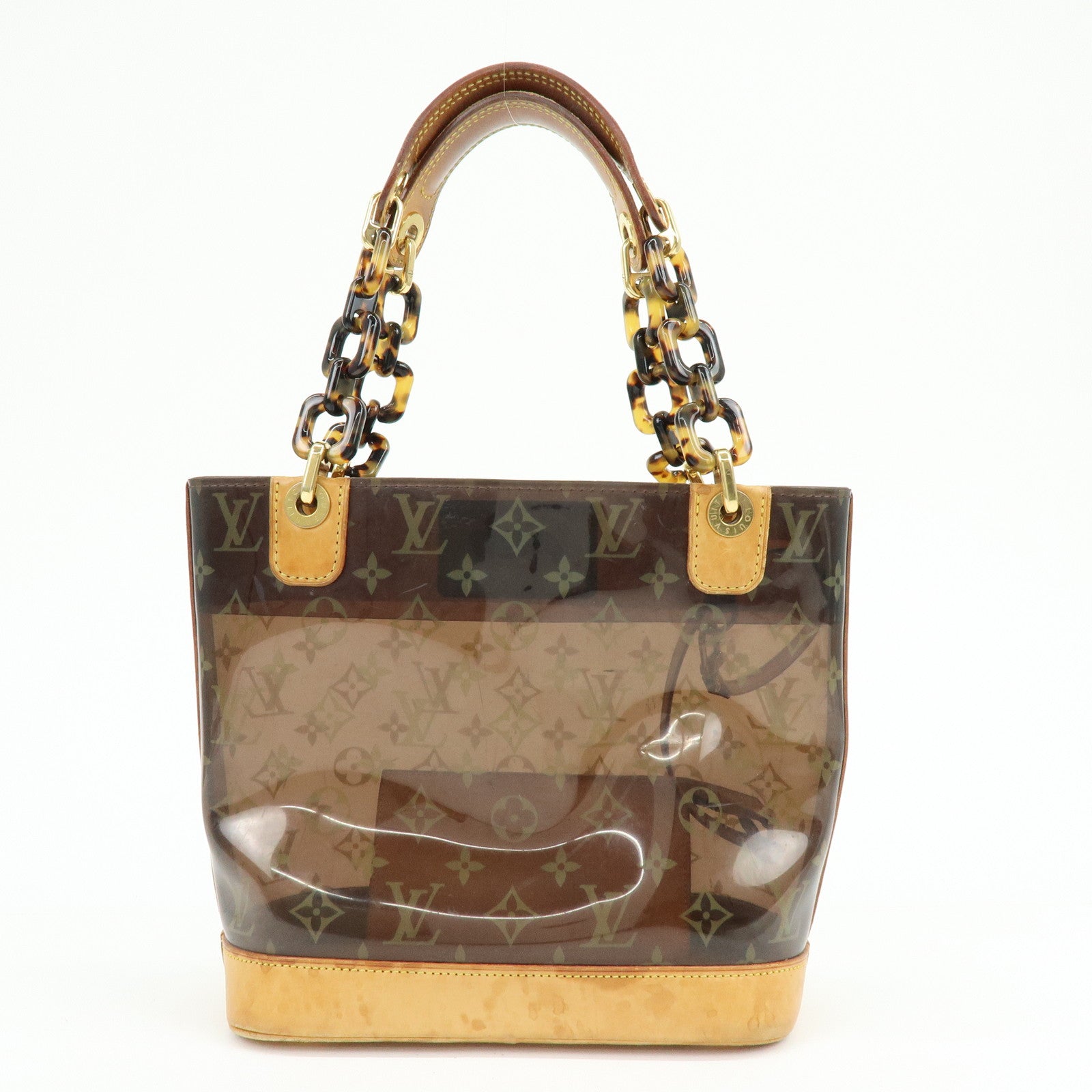 Louis Vuitton Monogram Cabas Ambre PM Tote Bag Clear Brown M92502
