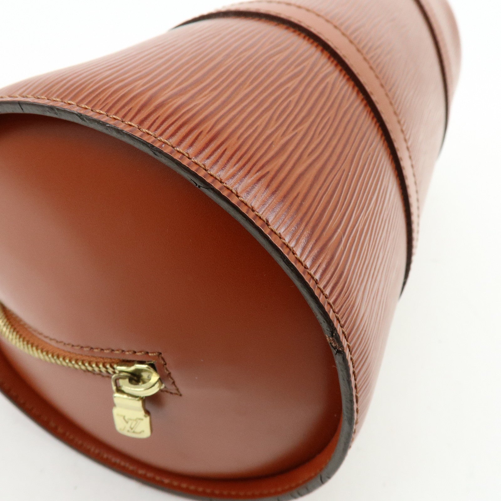 Louis Vuitton Epi Leather Soufflot Hand Bag Kenya Brown M52223