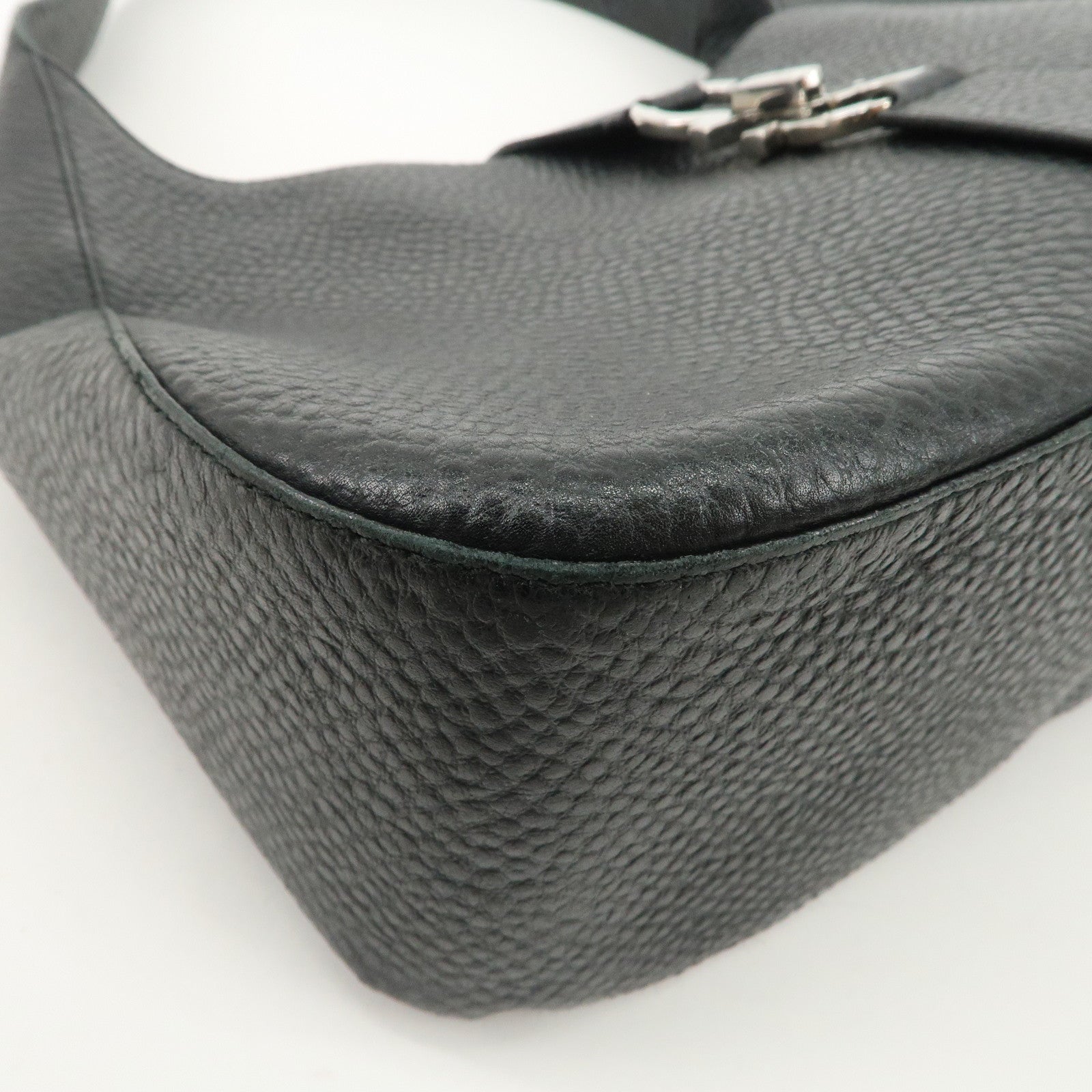 Ferragamo Gancini Shoulder Bag Hand Bag Black