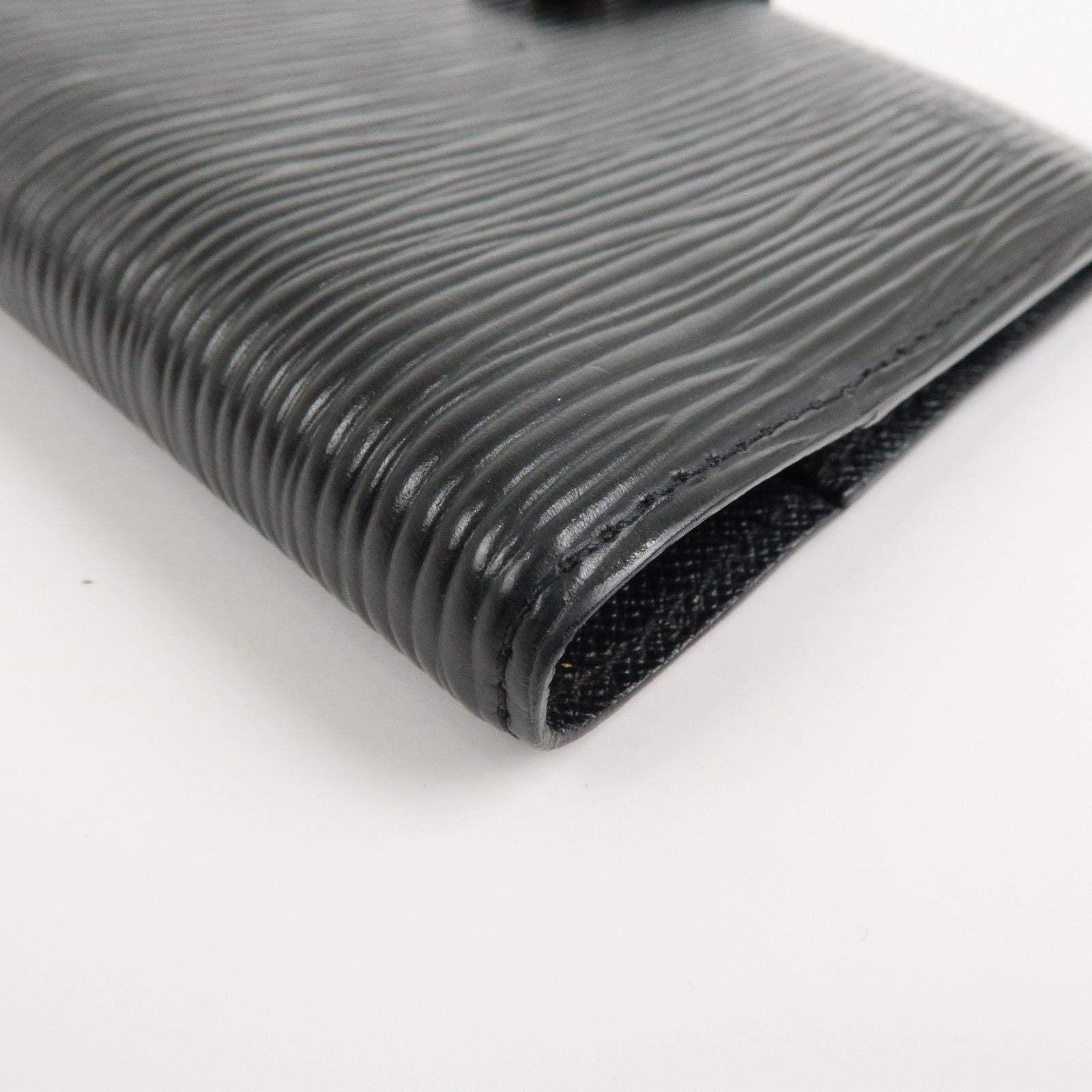 Louis Vuitton Epi Agenda PM Planner Cover Noir R20052