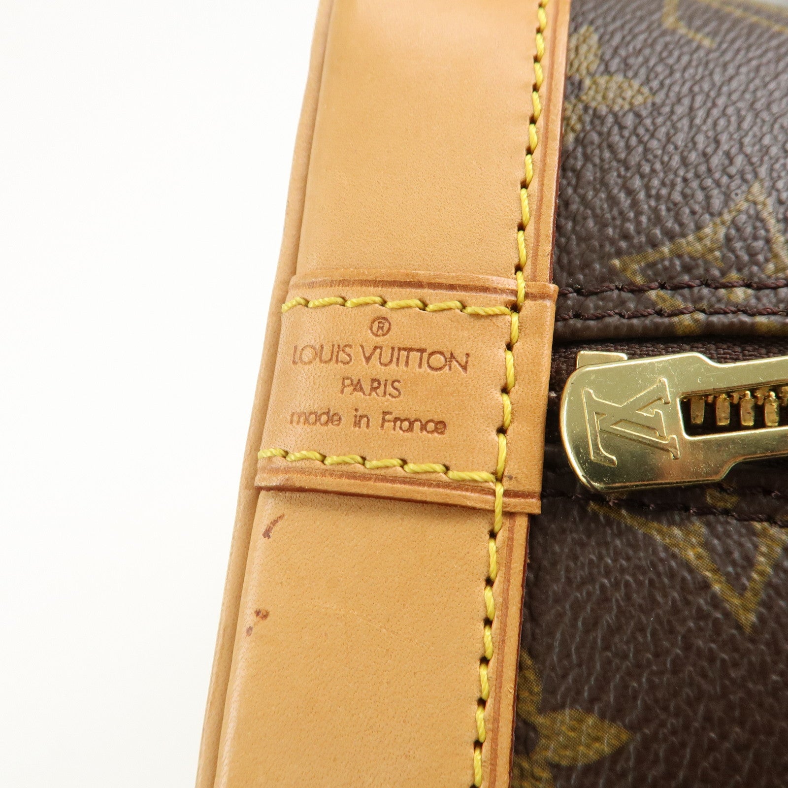 Louis Vuitton Monogram Canvas Alma Hand Bag Brown M51130 Used