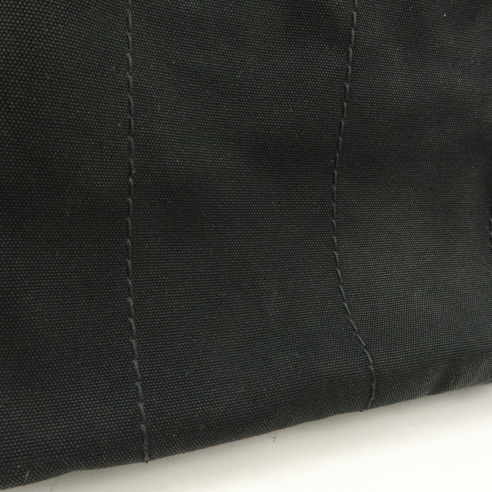 PRADA Canapa Canvas Tote Bag Hand 2Way Bag Black BN1877