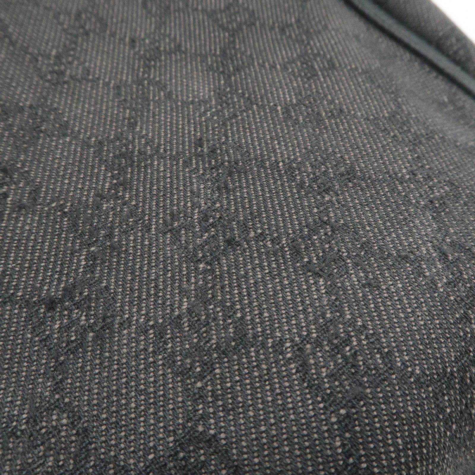 GUCCI Abbey GG Canvas Leather Tote Bag Shoulder Bag Black 268639