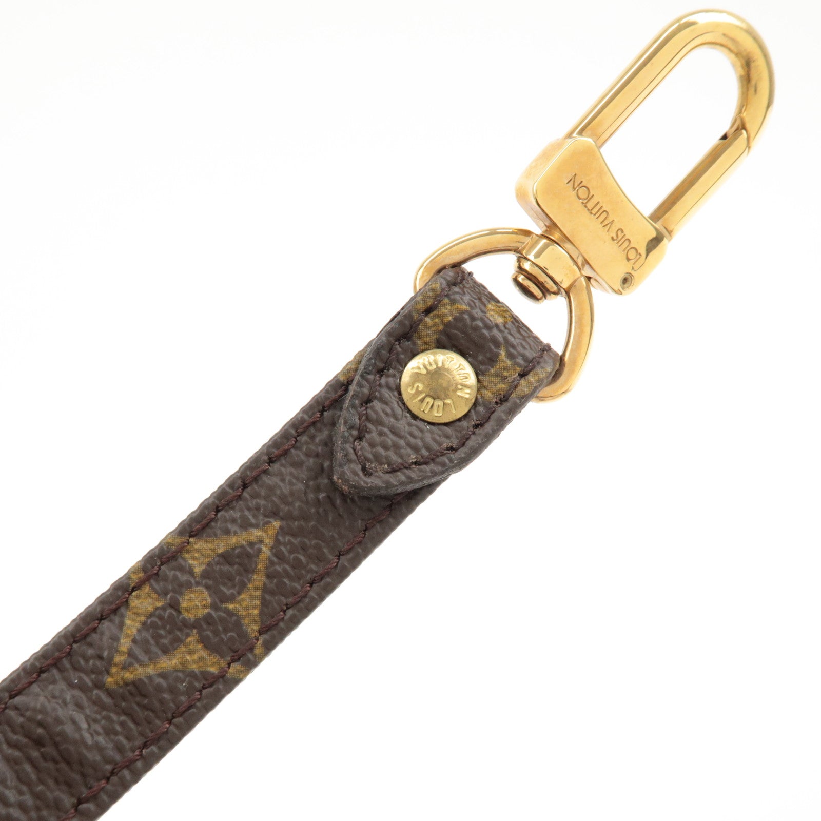 Louis Vuitton Monogram Canvas Shoulder Strap120cm Brown J75010 Used
