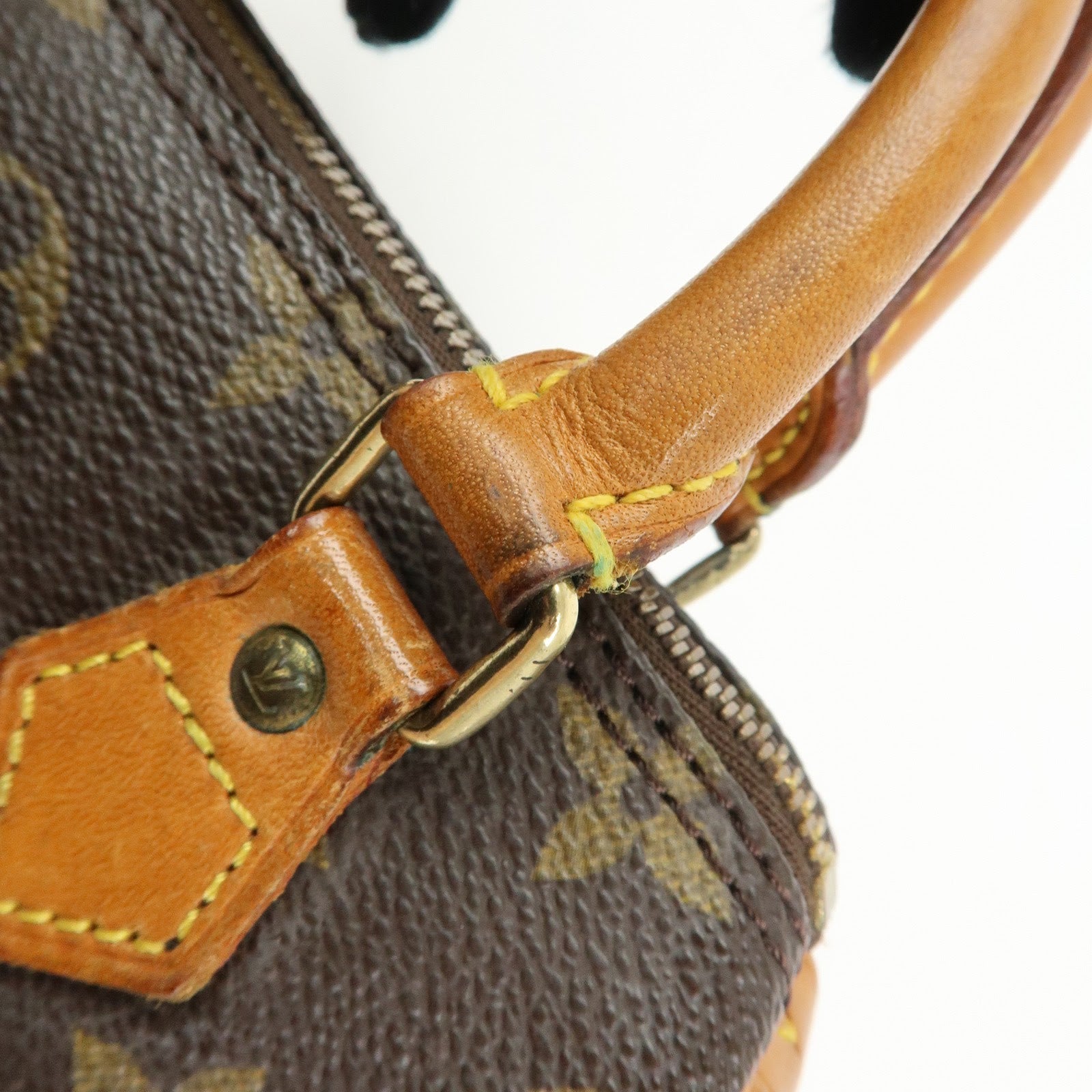 Louis Vuitton Monogram Mini Speedy Hand Bag & Strap Brown M41534