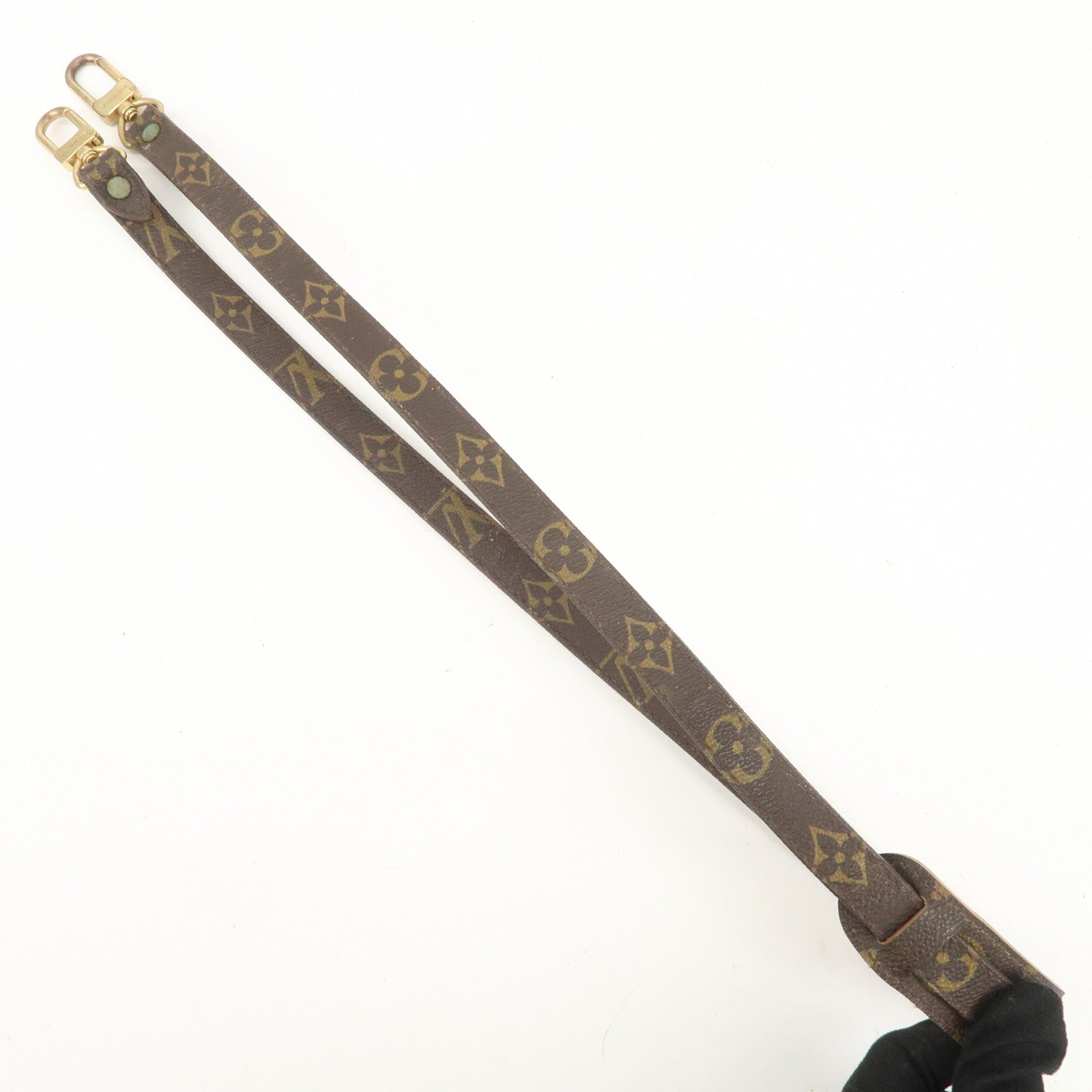 Louis Vuitton Monogram Canvas Shoulder Strap 100cm Brown J75011
