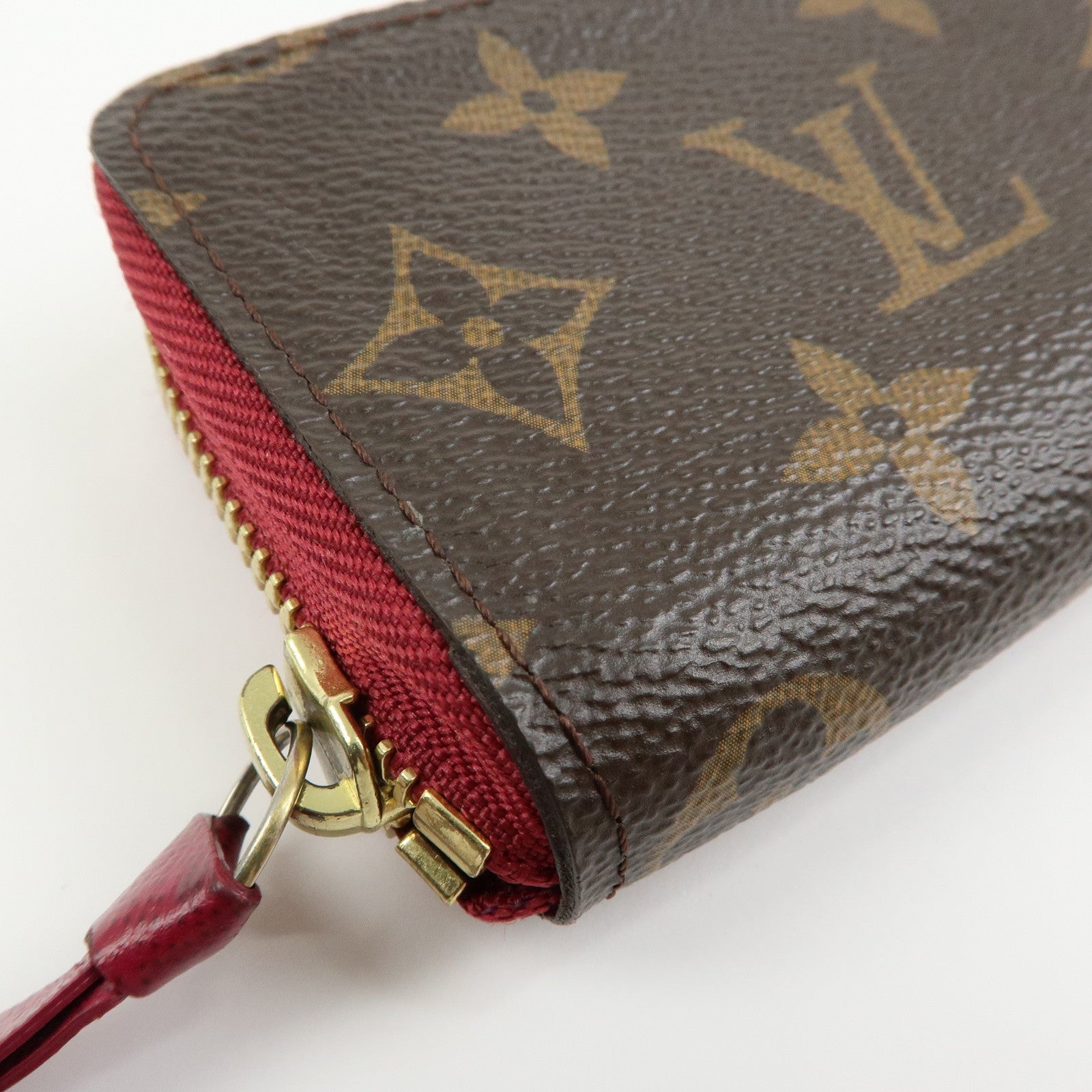 Louis Vuitton Monogram Multicartes Card Case Brown Fuchsia M61299