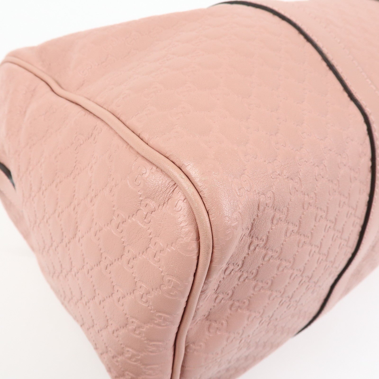 GUCCI Micro Guccissima 2Way Boston Hand Shoulder Bag Pink 449646