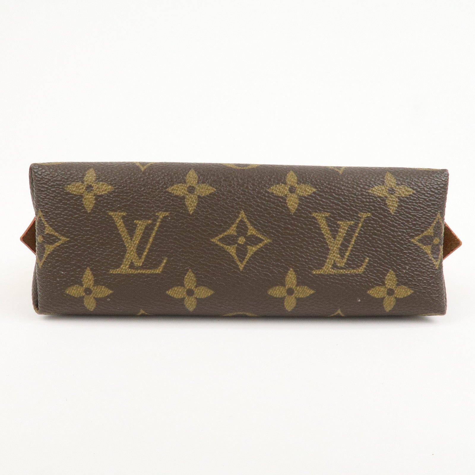 Louis Vuitton Monogram Canvas Pochette Cosmetic Pouch Brown M47515