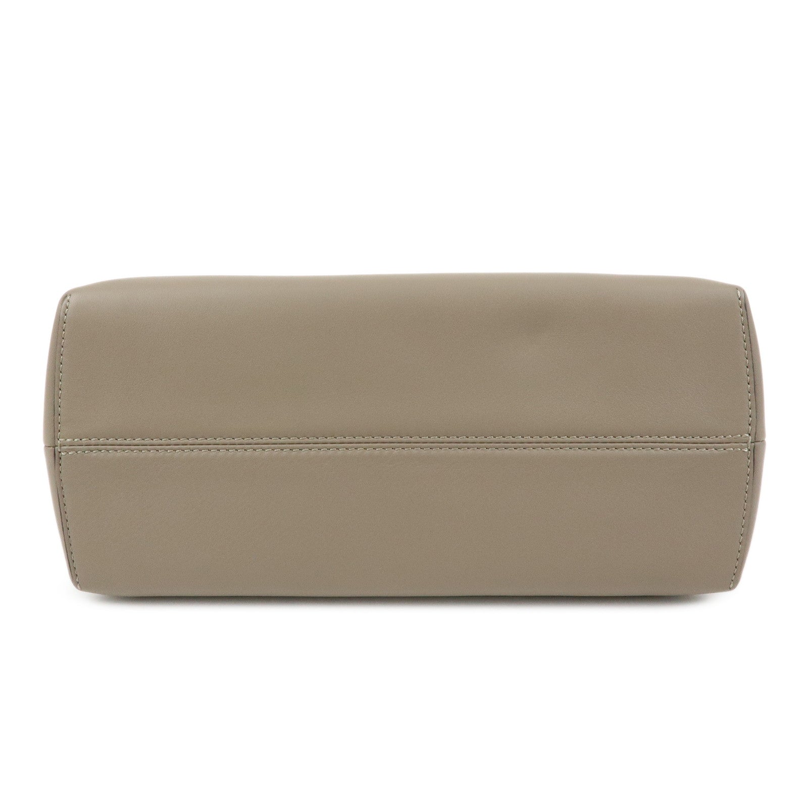 FENDI BY THE WAY Medium Leather 2Way Hand Bag Greige 8BL124