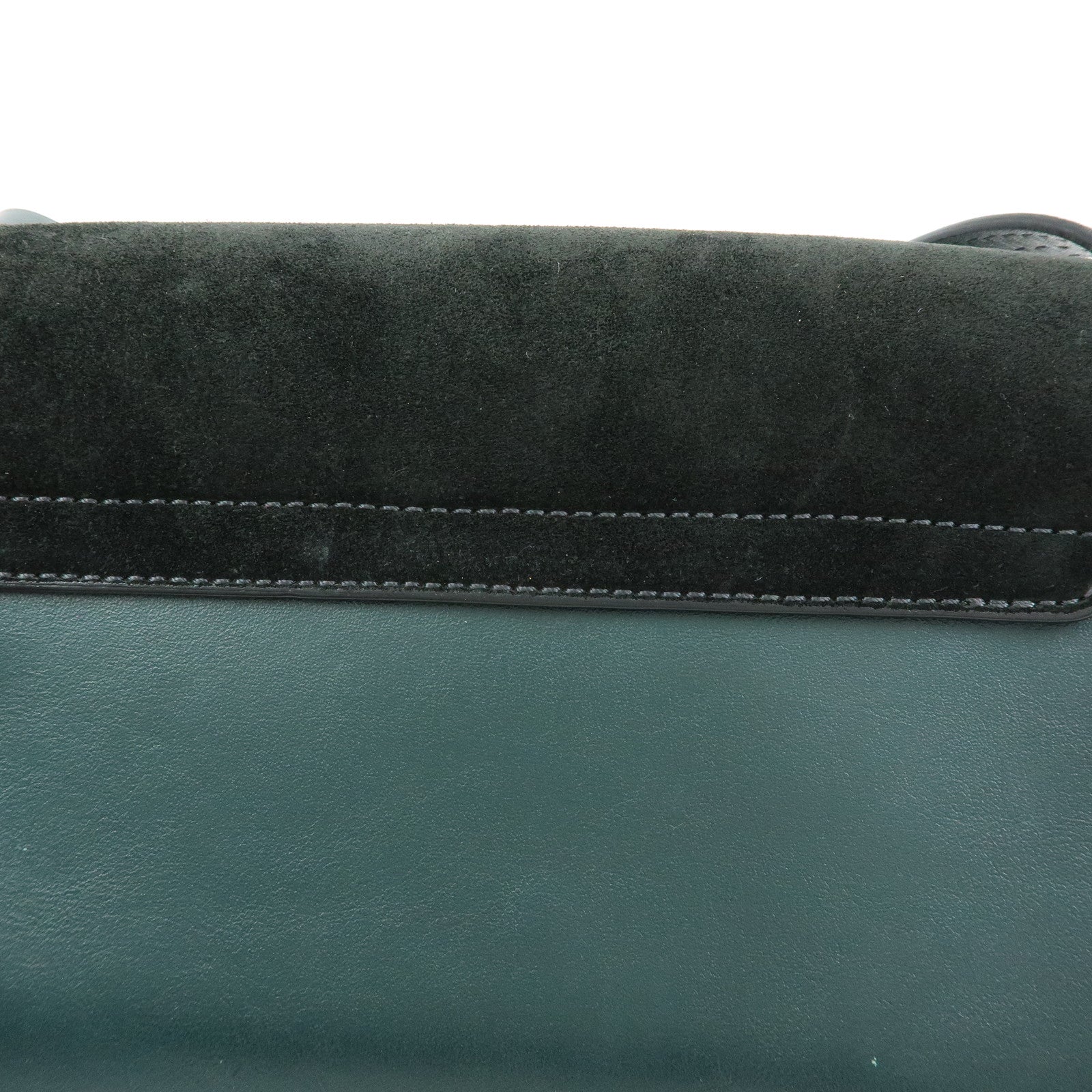 Chloe Faye Suede Leather Shoulder Bag Crossbody Bag Dark Green