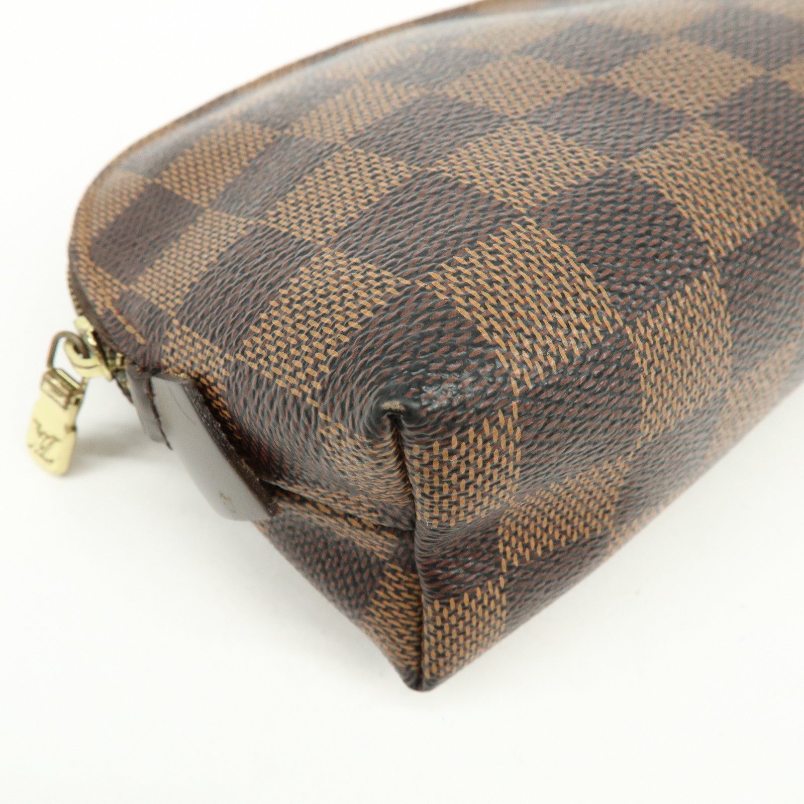 Louis Vuitton Damier Pochette Cosmetic PM Pouch Brown N47516