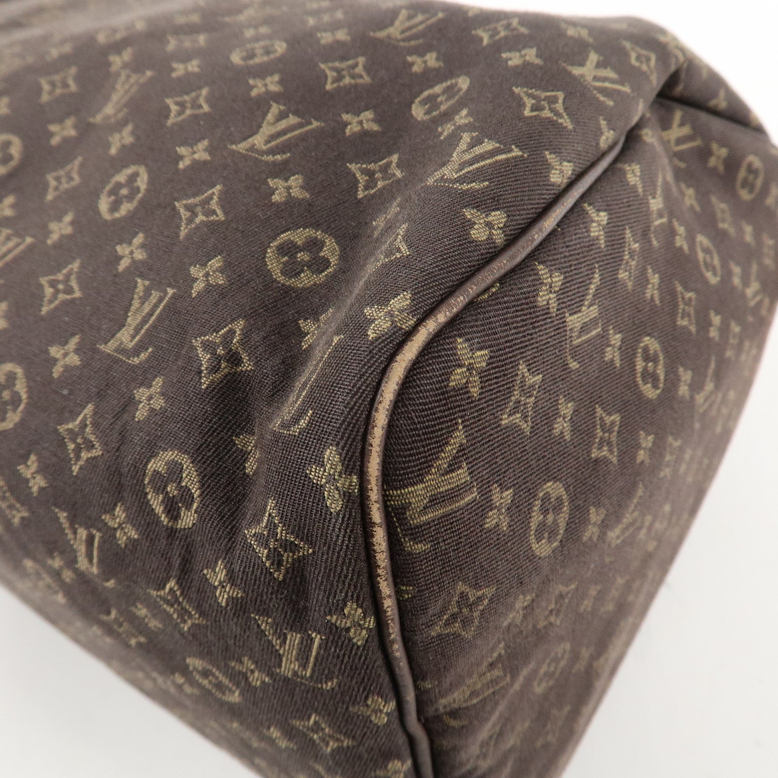 Louis Vuitton Monogram Mini Lin Speedy 30 Boston Bag Ebene M95224 Used