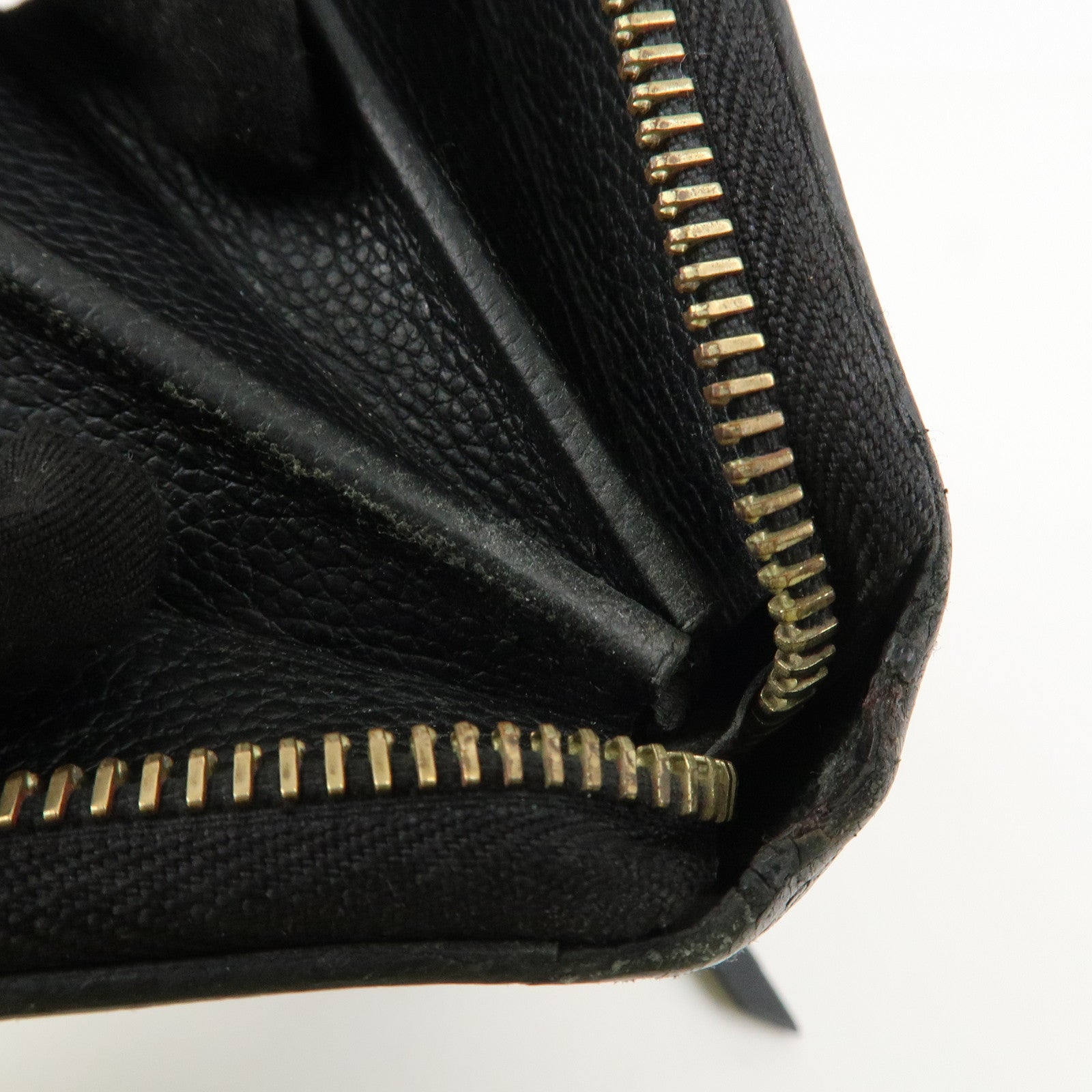 Louis Vuitton Monogram Empreinte Leather Round Zippy Wallet M61864 Used