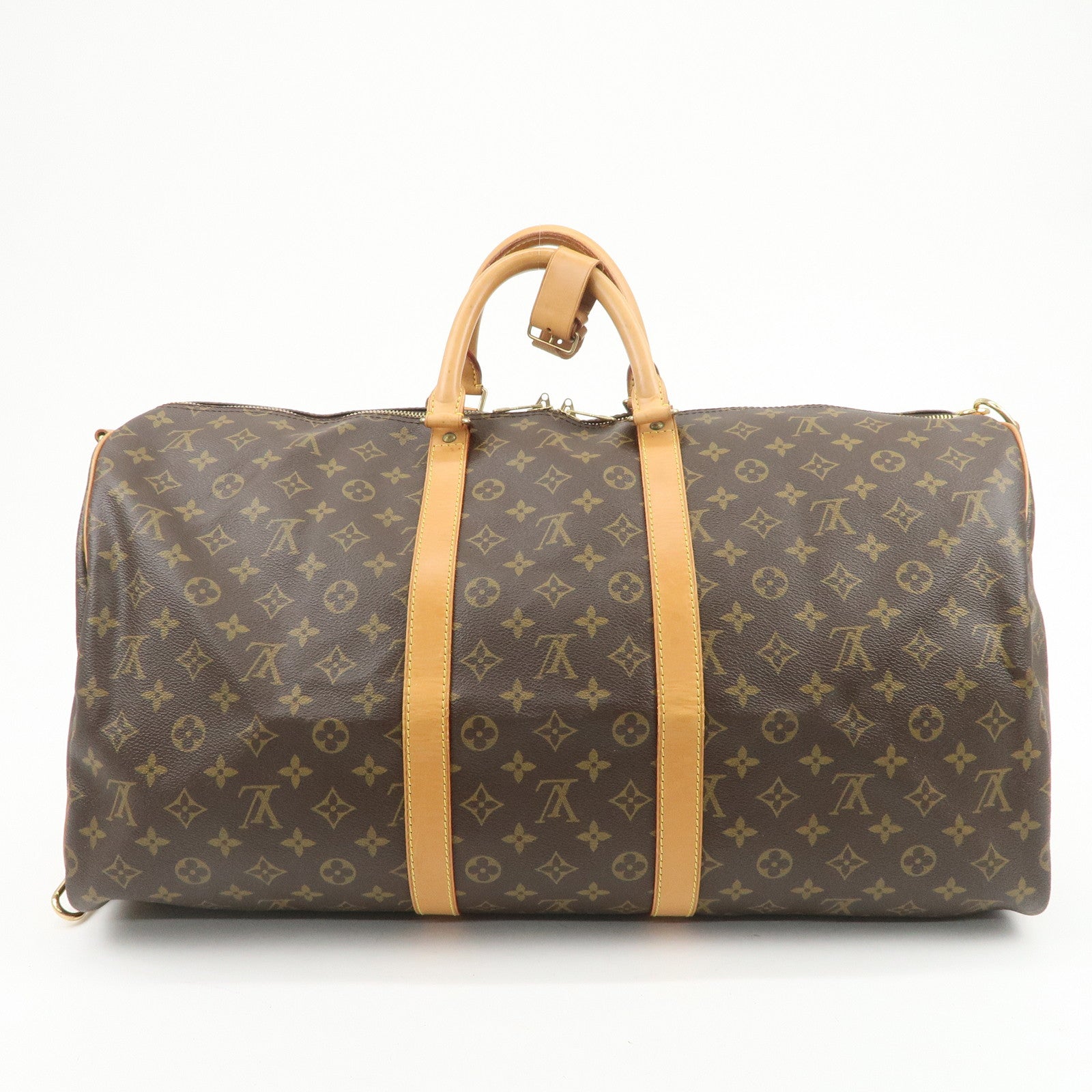 Louis Vuitton Monogram Keep All Bandouliere 55 Boston Bag M41414