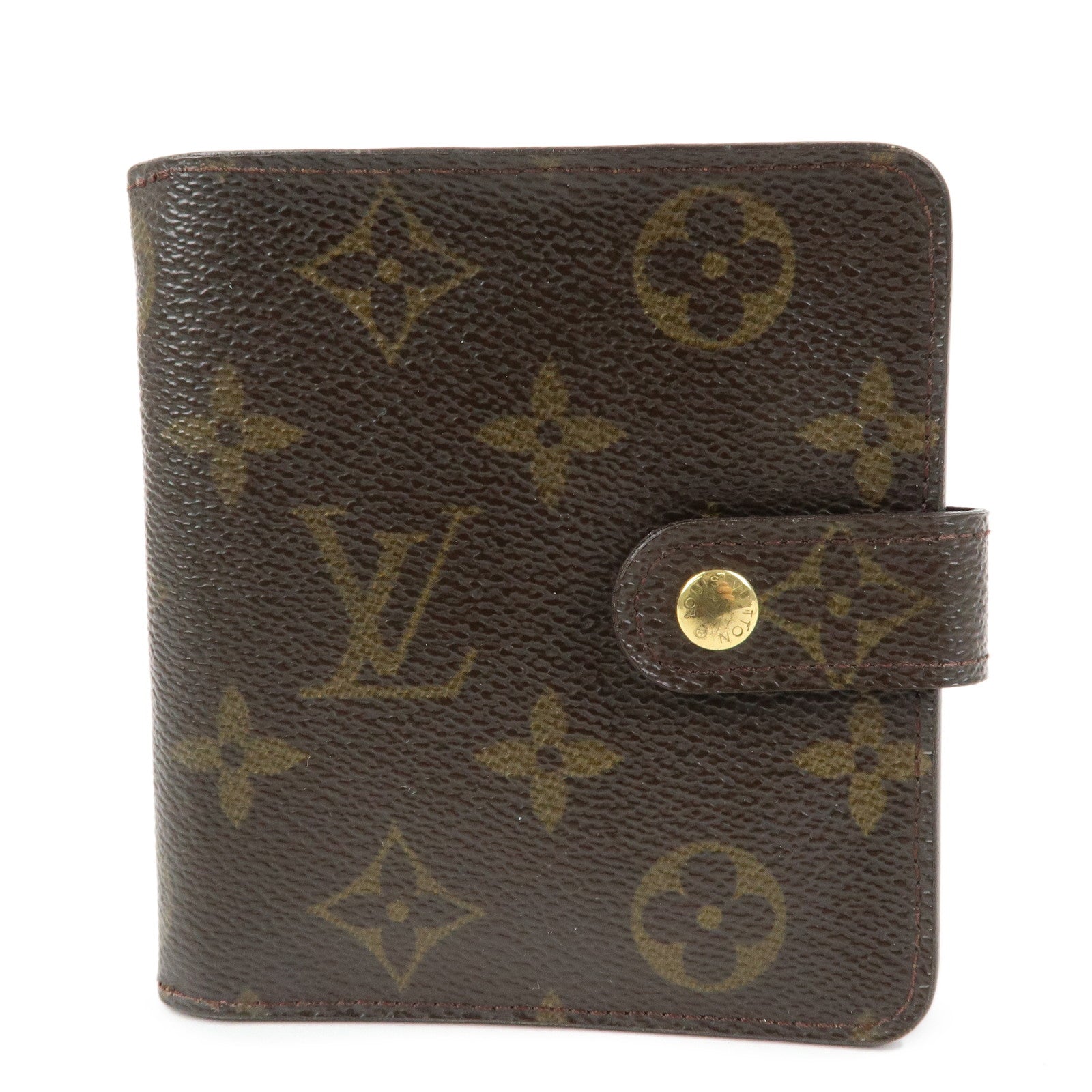 Louis Vuitton Monogram Compact Zippy Bi-fold Wallet Brown M61667