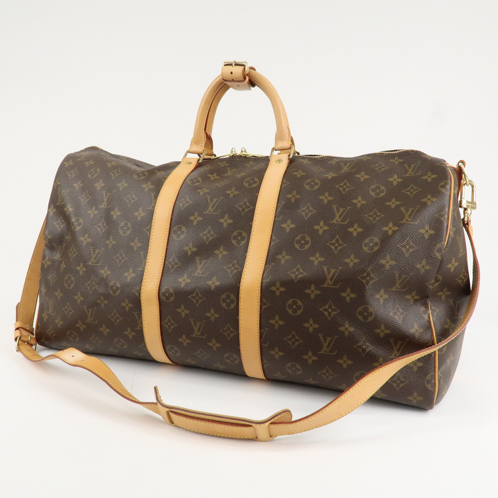 Louis Vuitton Monogram Keep All Bandouliere 55 Boston Bag M41414 Used