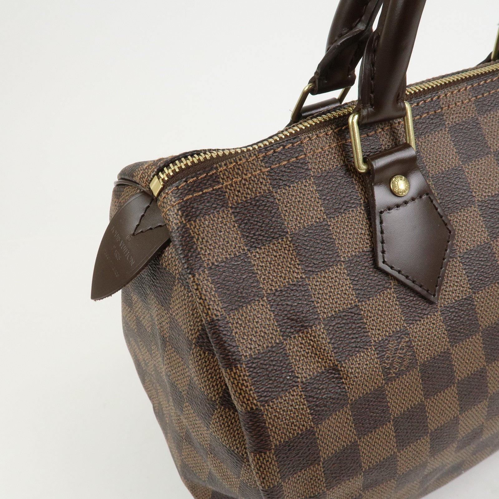 Louis Vuitton Damier Ebene Canvas Speedy 30 Boston Bag N41364