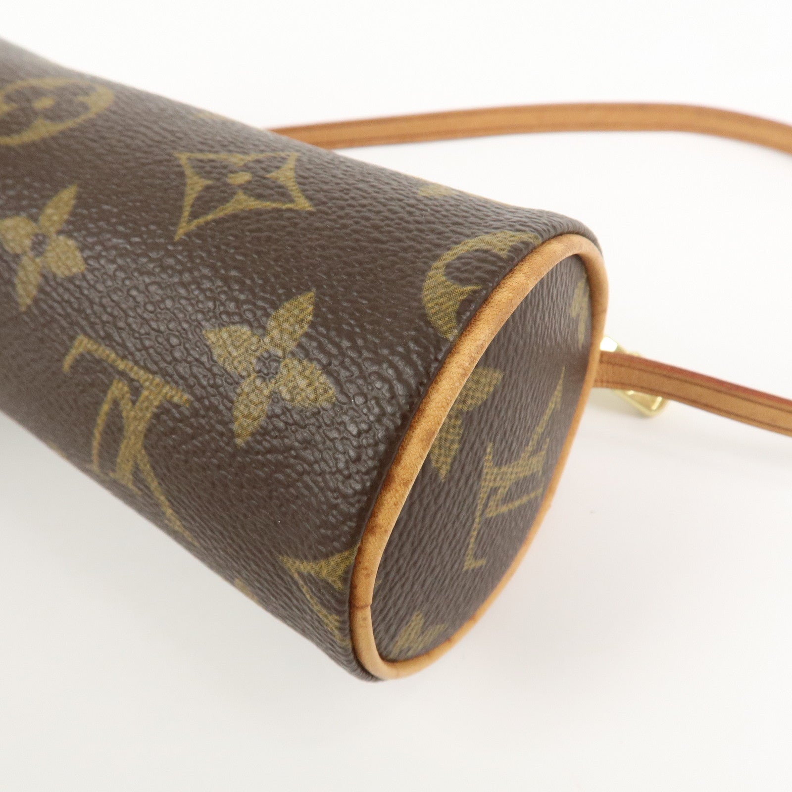 Louis Vuitton Monogram Mini Pouch for Papillon Bag Old Style Brown