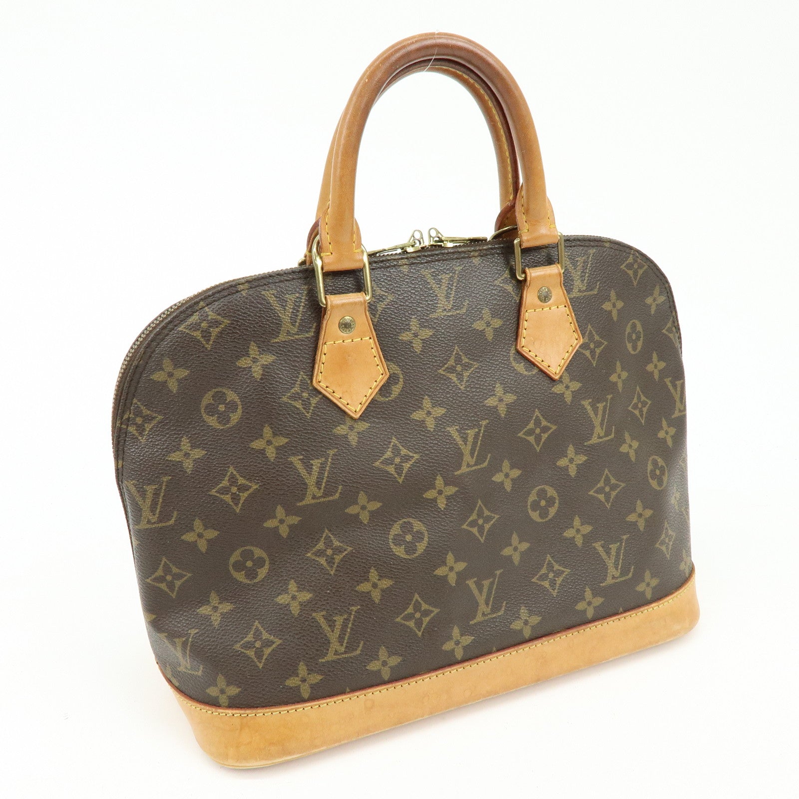 Louis Vuitton Monogram Alma Hand Bag Brown M51130