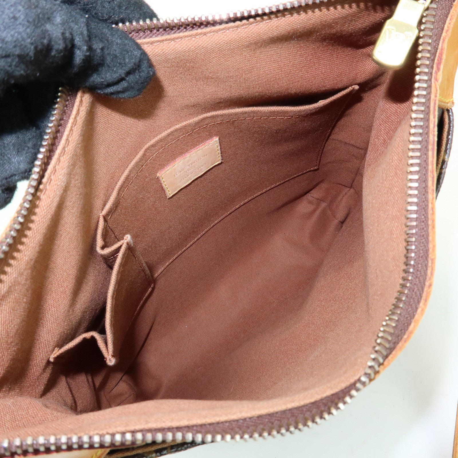 Louis Vuitton Monogram Odeon PM Canvas Shoulder Bag Brown M56390