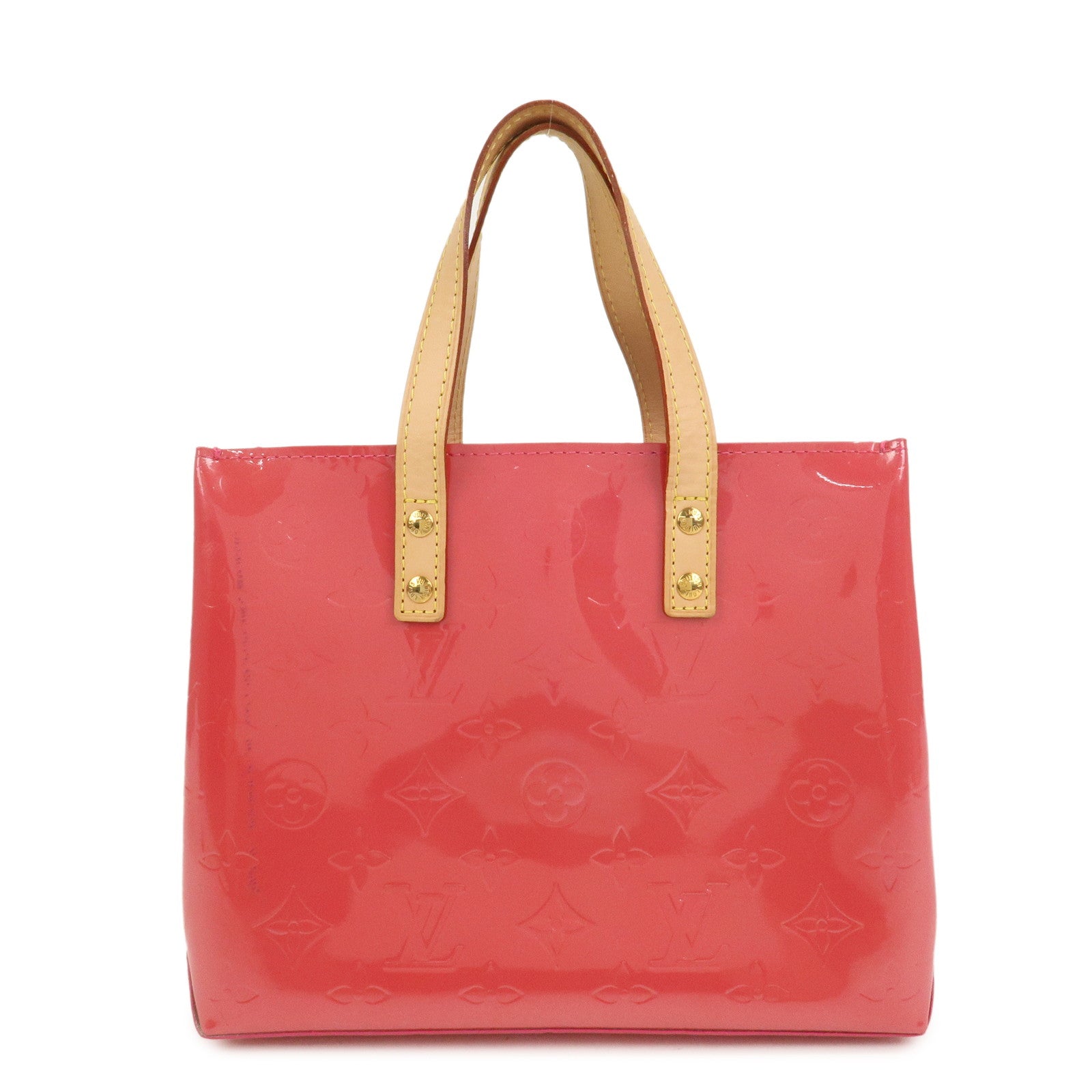 Louis Vuitton Monogram Vernis Lead PM Hand Bag Framboise M9132F