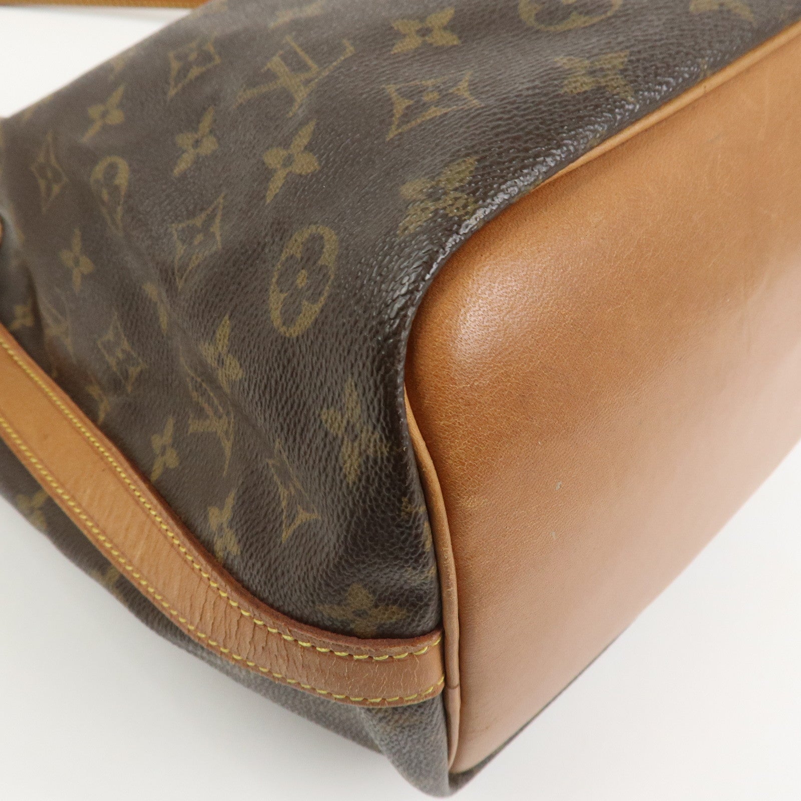 Louis Vuitton Monogram Petit Noe Shoulder Bag Brown M42226