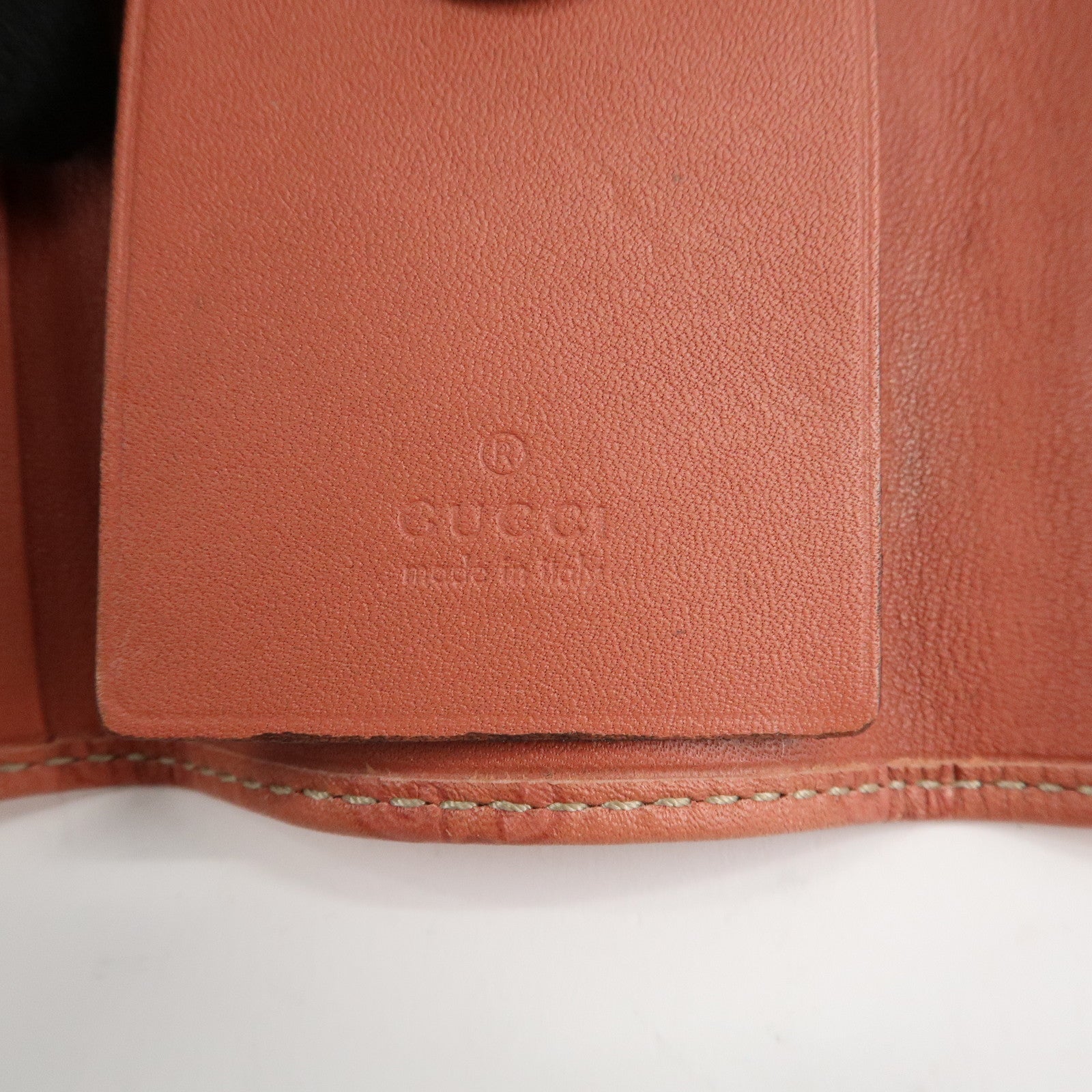 GUCCI Guccissima Leather 6 Rings Key Case Pink Gold HDW 212111 Used