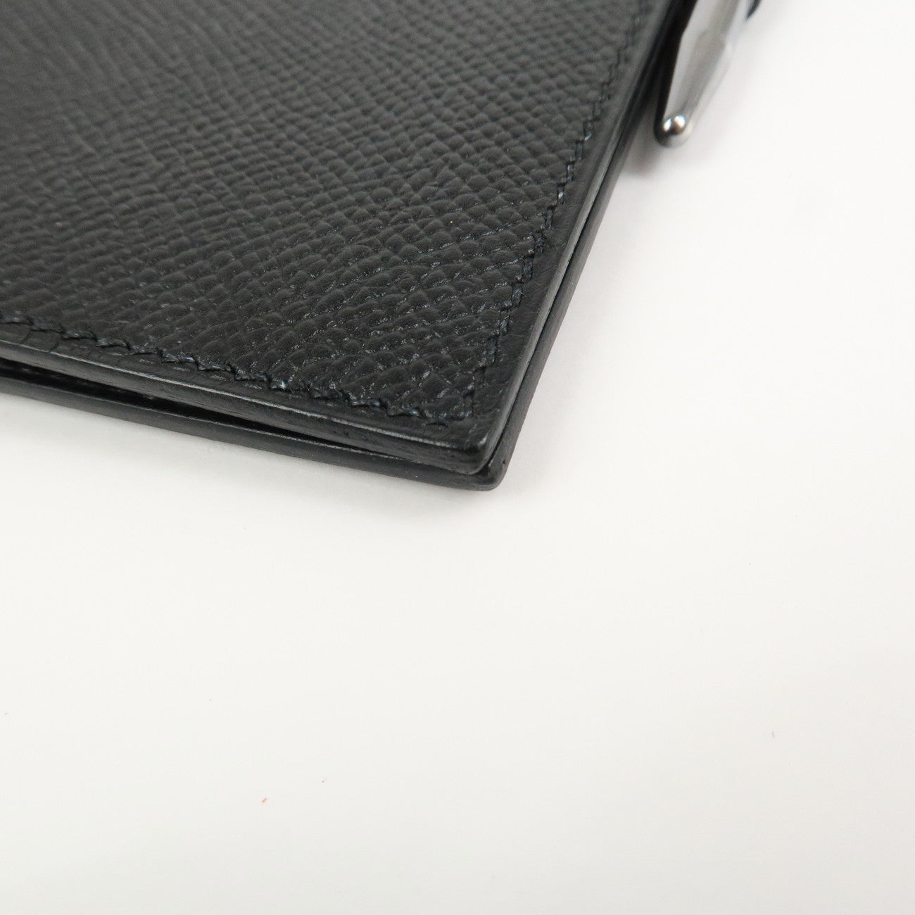 HERMES Epsom Leather Vision Agenda Planner Cover □B Stamped Black